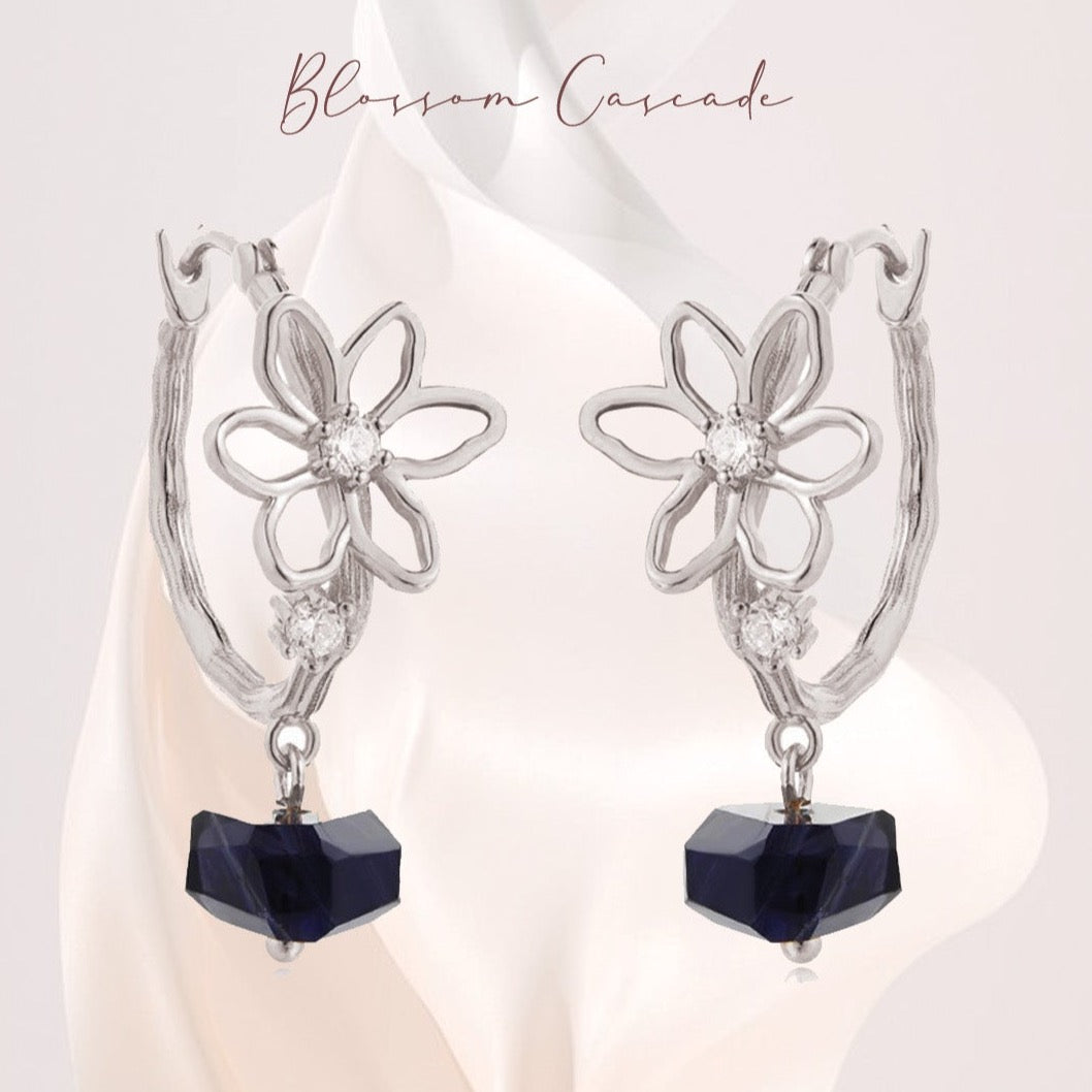 FLOWER BLOOSOM SILVER - CORDIERITE