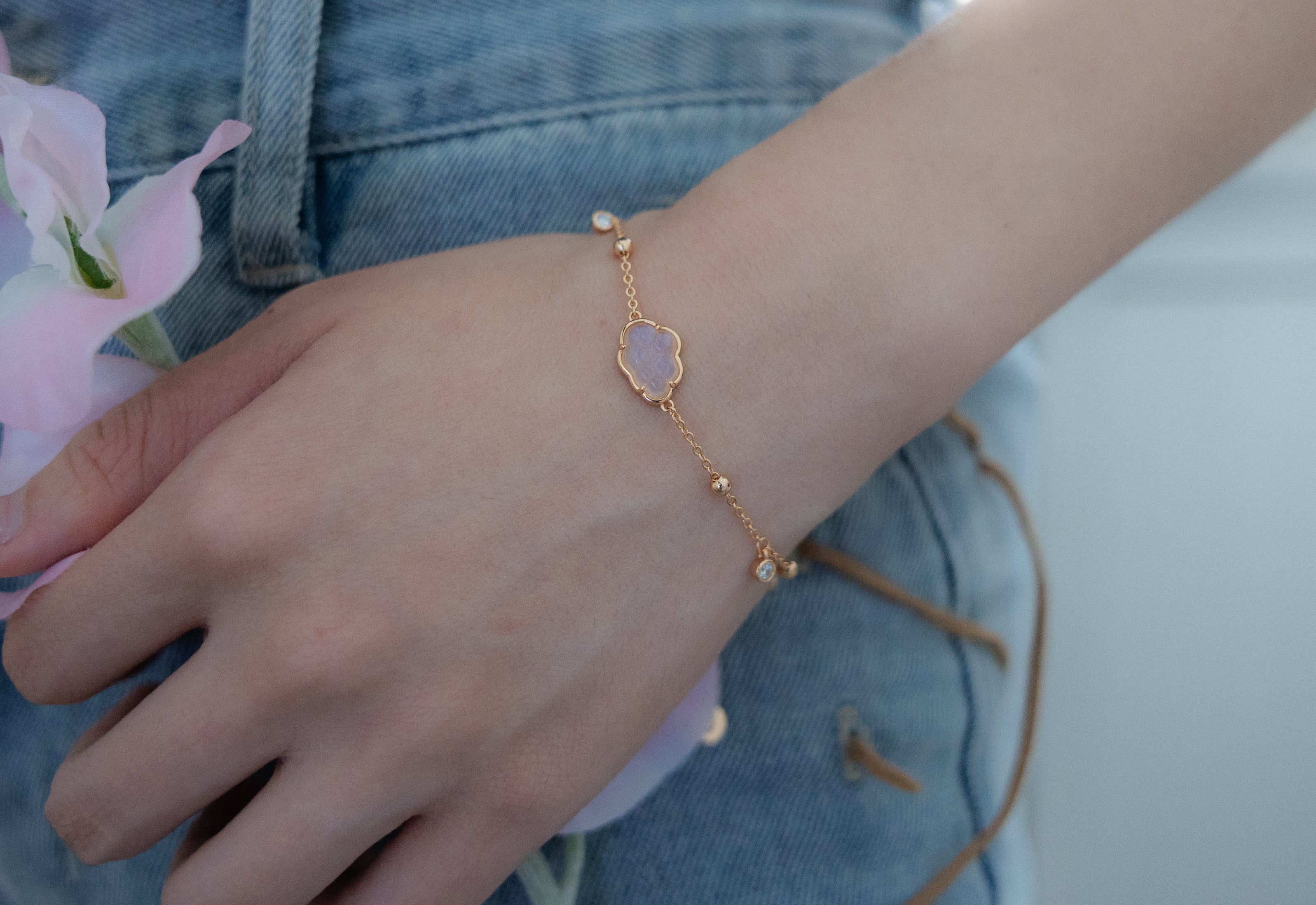 BUBBLE CLOUD BRACELET - MOONSTONE