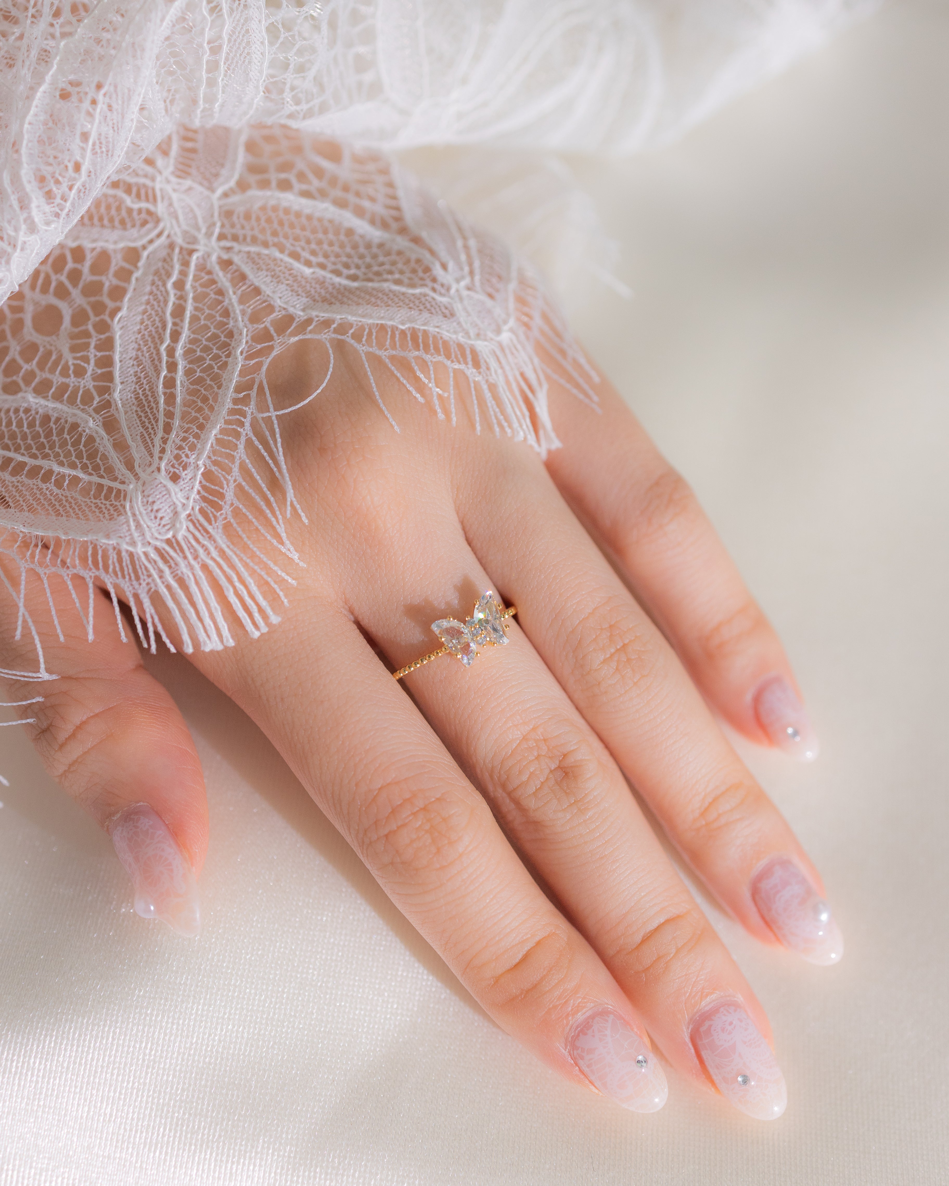 BUTTERFLY ADJUSTABLE RING
