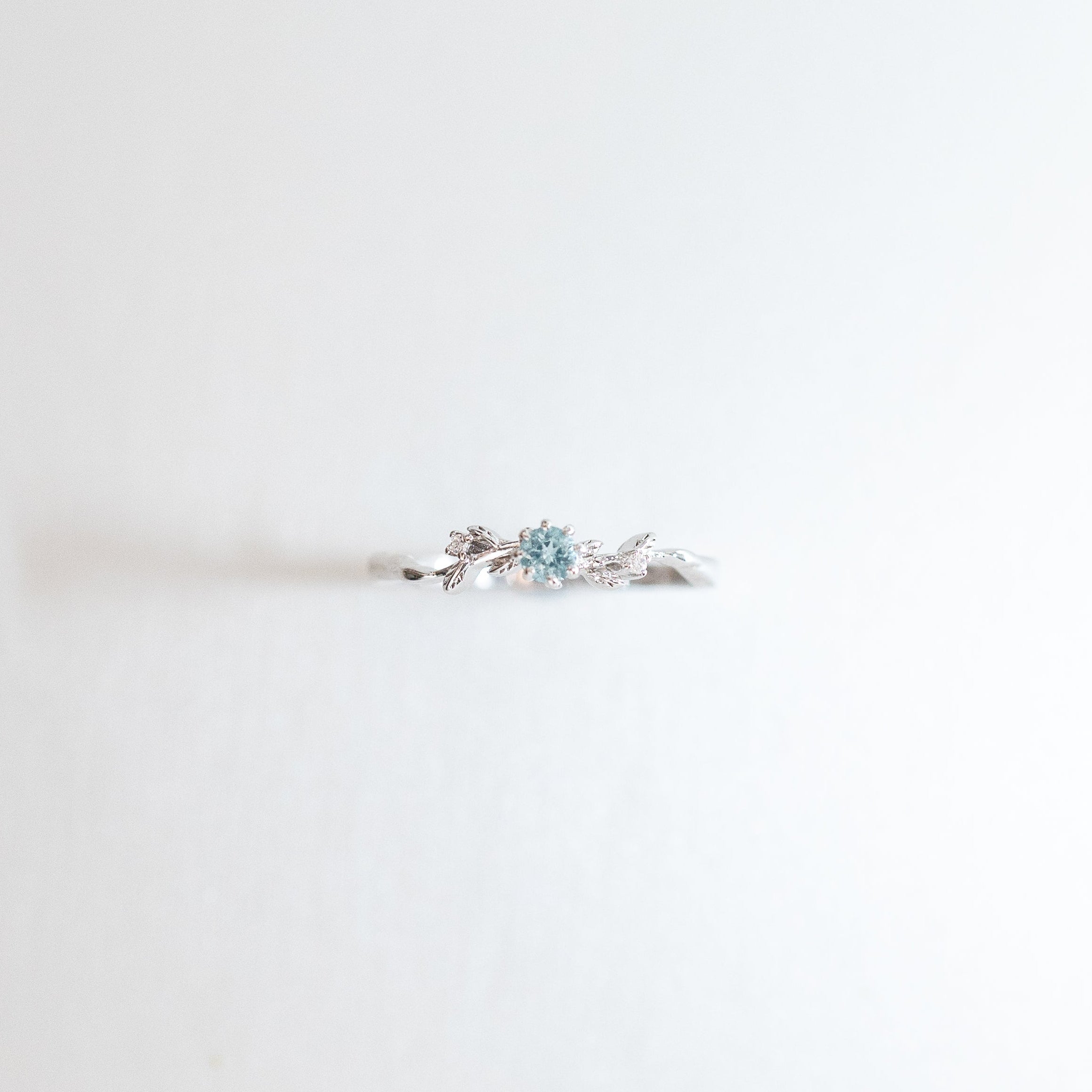 CHLOE DAINTY GARDEN SILVER RING - APATITE