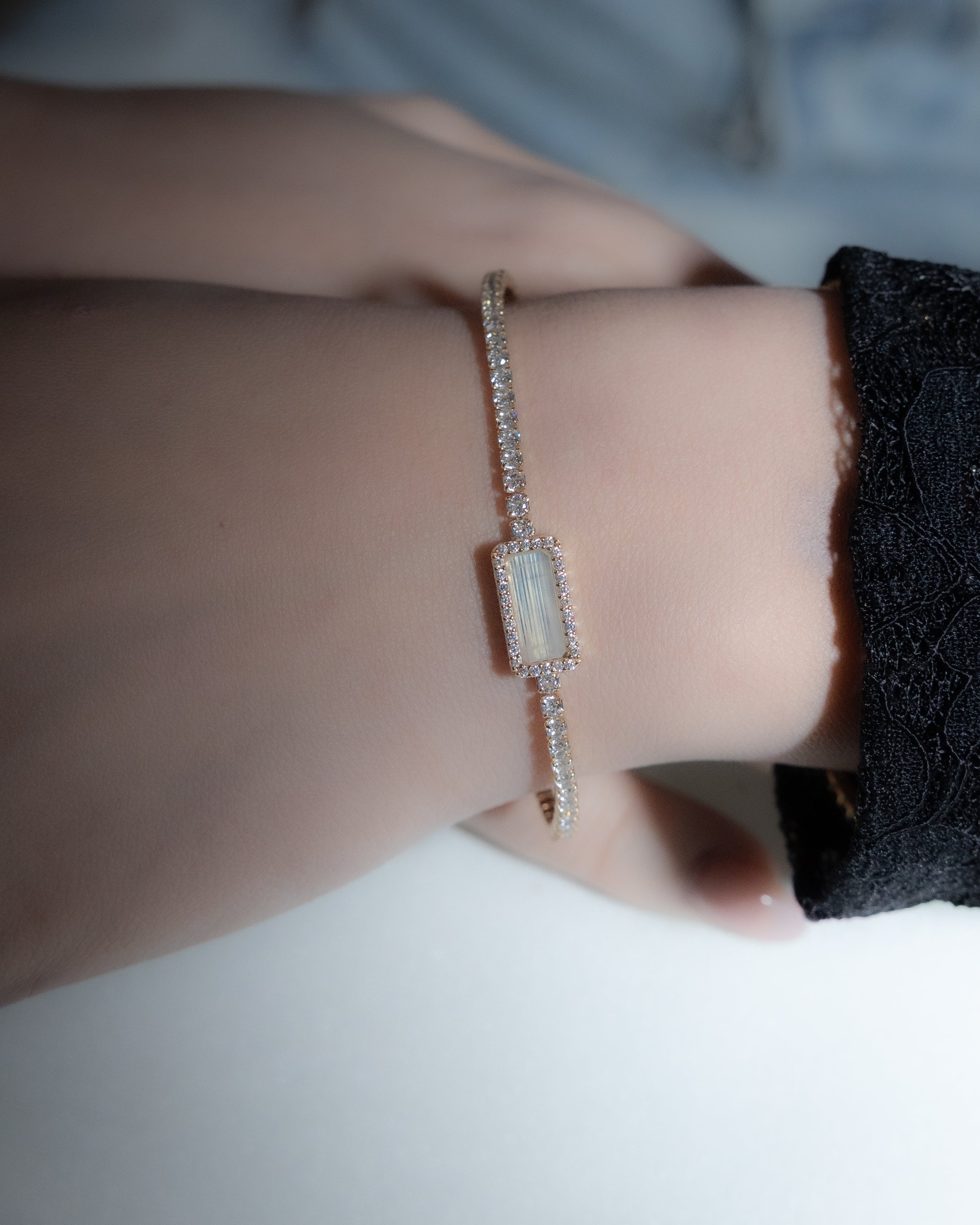 ART DECOR 2.0 TENNIS BRACELET - MOONSTONE