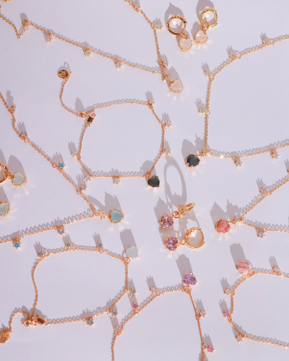 Gemstone Party Set - Earrings and necklace
