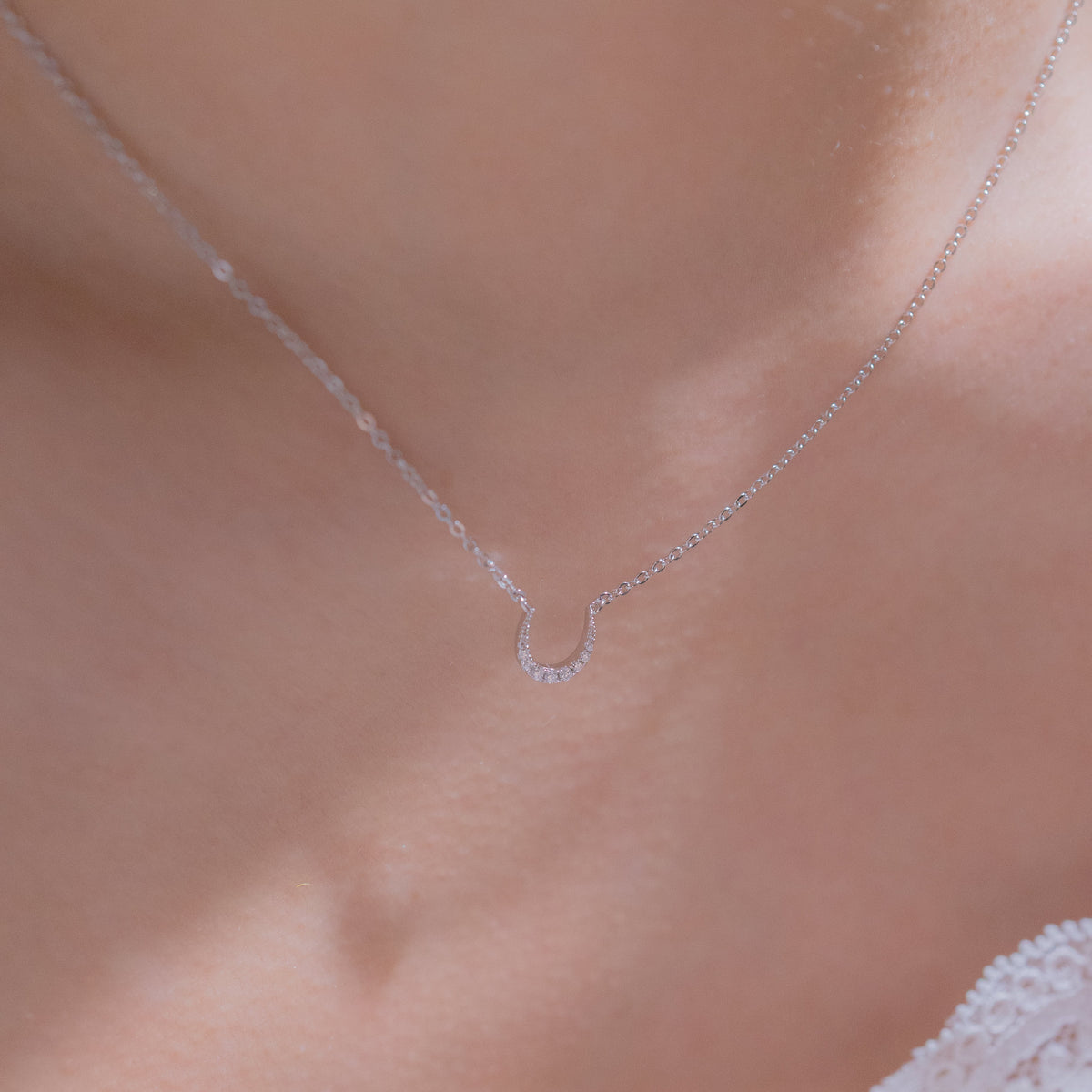 LUCKY MOON SILVER NECKLACE