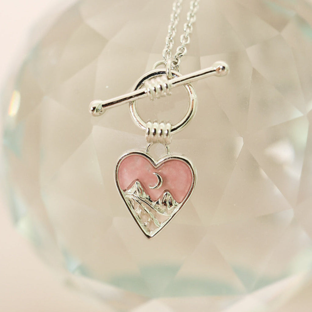 WHISPERS OF THE HEART LOCKET SILVER NECKLACES - MALAYSIAN JADE