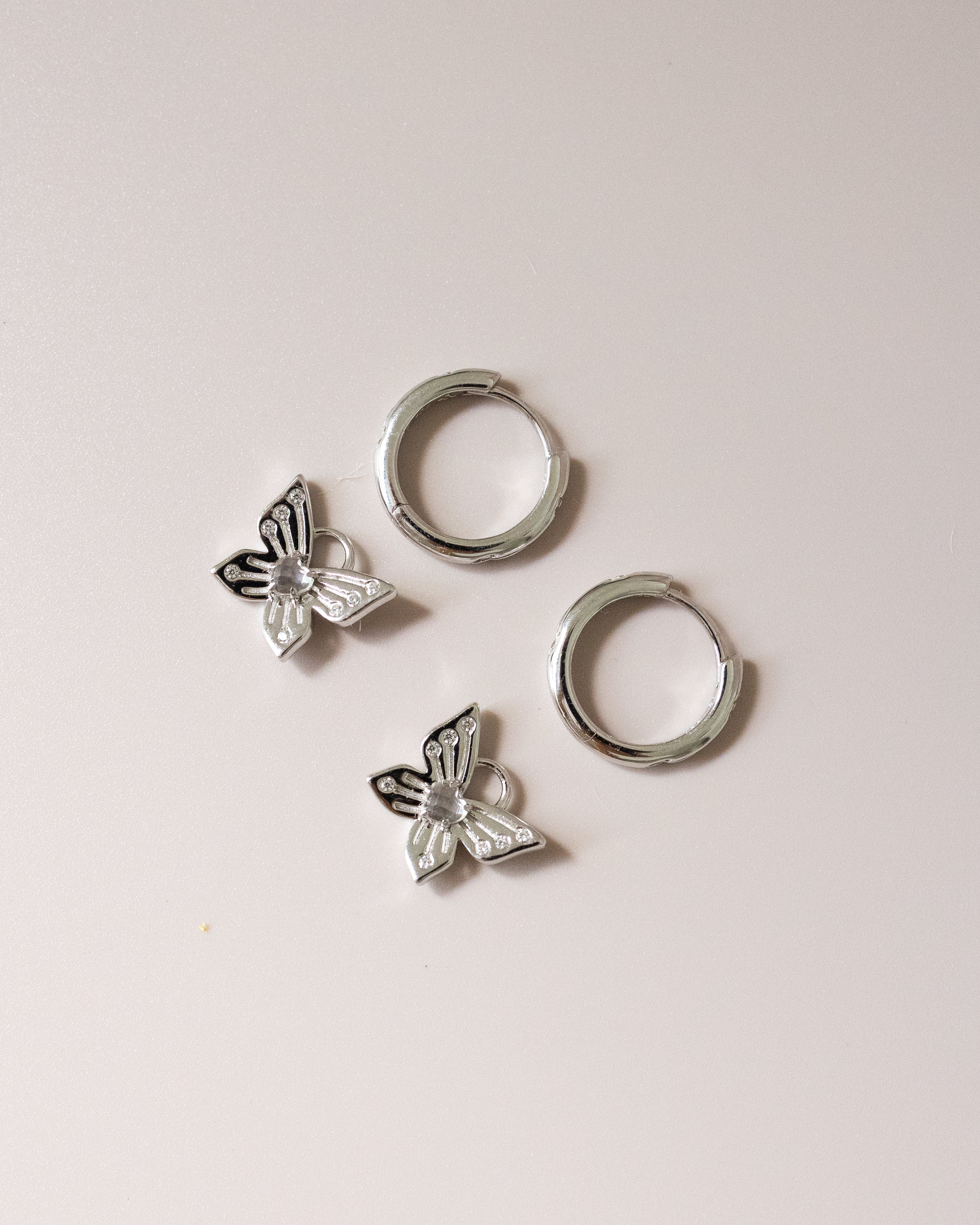 BUTTERFLY GARDEN SILVER EARRINGS