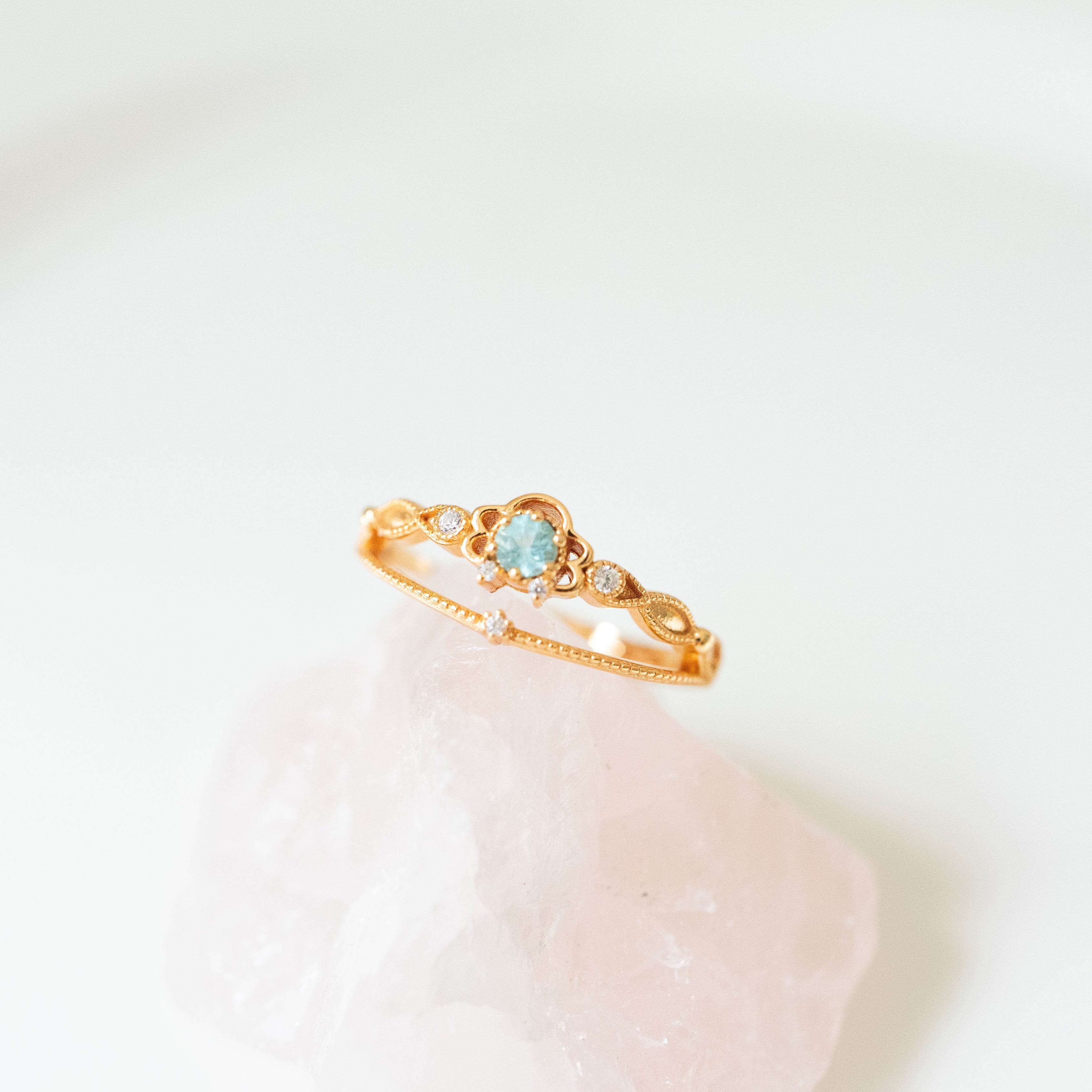 (PRE-ORDER Available on 31th July) JULIET ADJUSTABLE  RING - APATITE