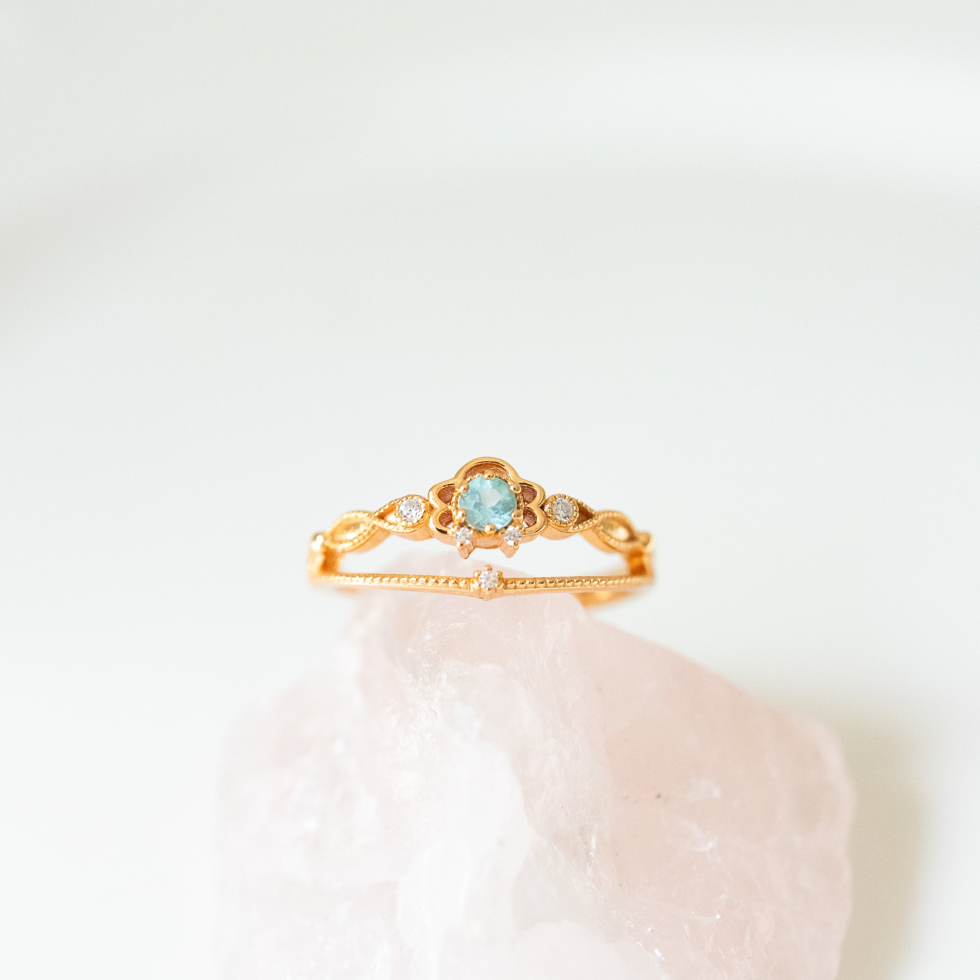 (PRE-ORDER Available on 31th July) JULIET ADJUSTABLE  RING - APATITE