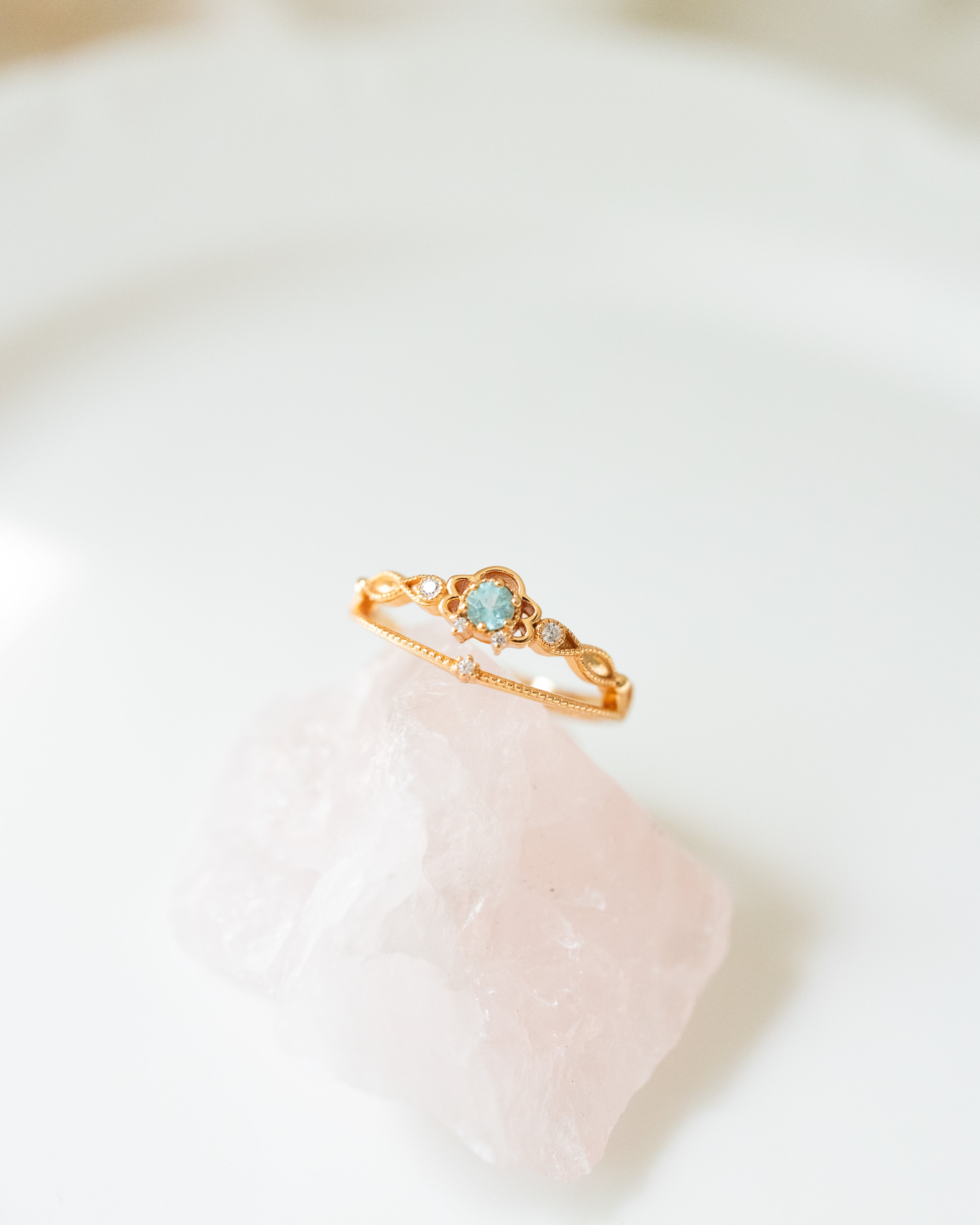 (PRE-ORDER Available on 31th July) JULIET ADJUSTABLE  RING - APATITE