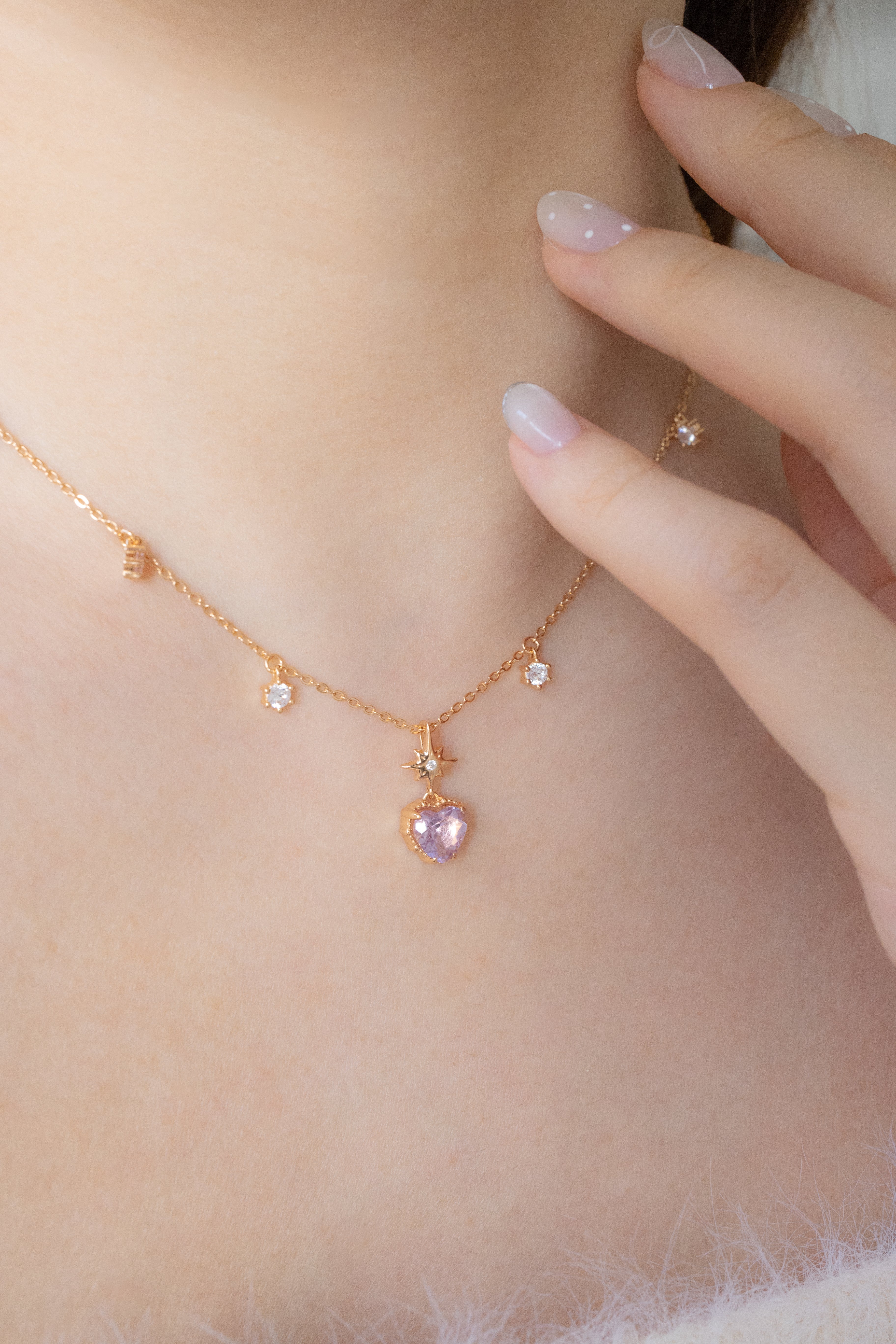 💜LAVENDER TWINKLE NECKLACE - LAVENDER