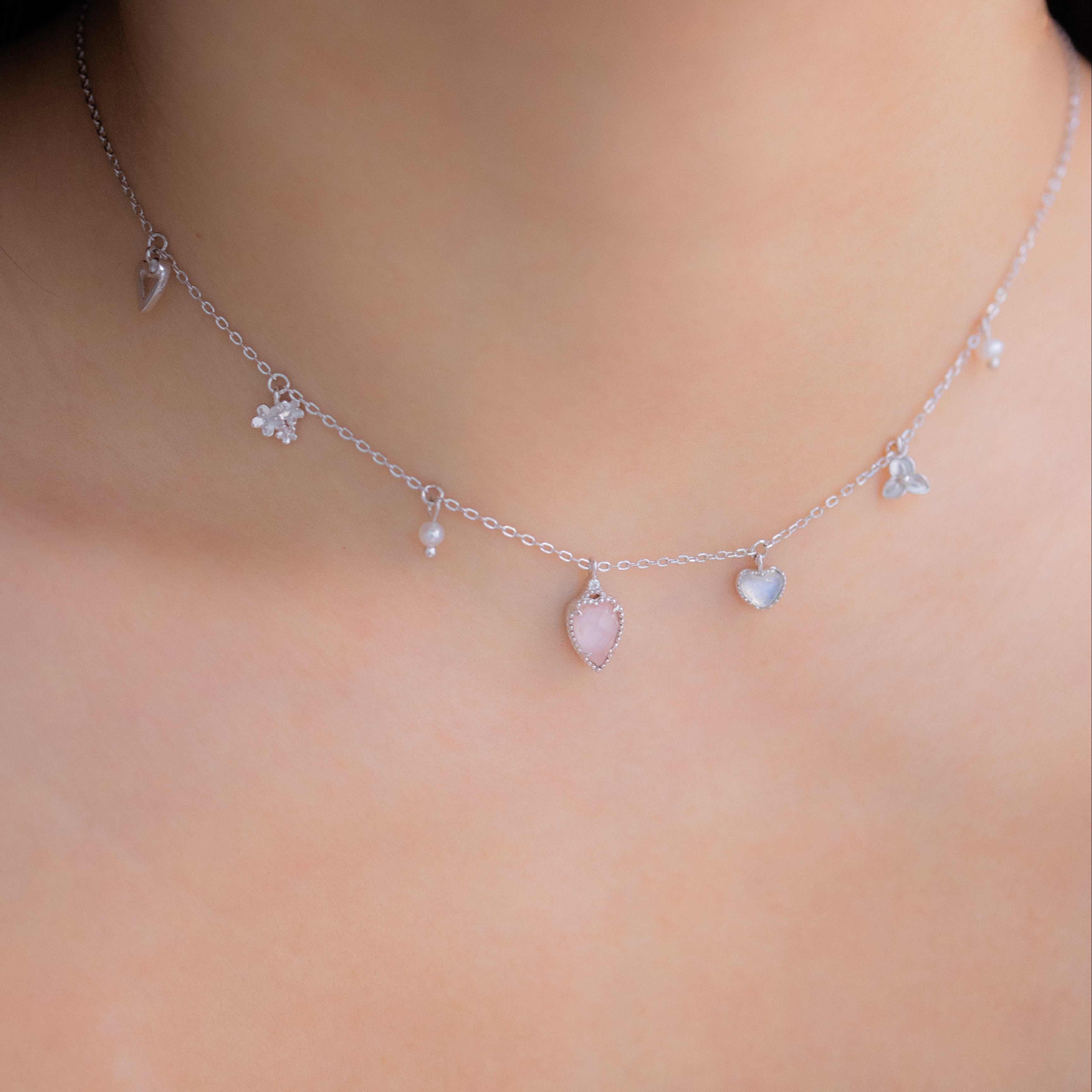 DEAR LOVE GARDEN SILVER NECKLACE