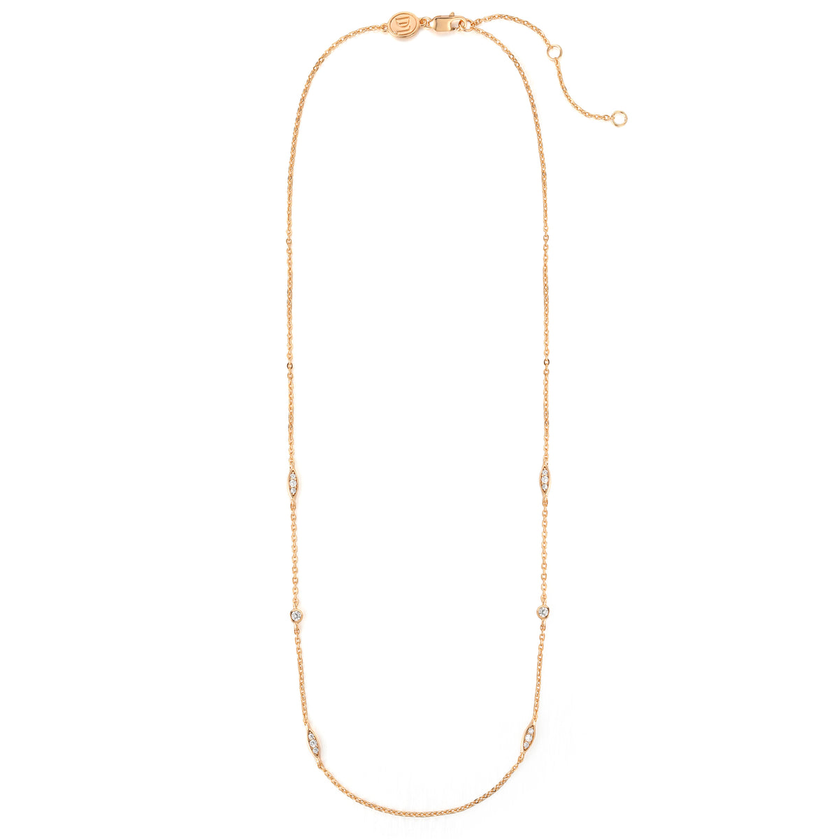 DOLLY CZ STONE CHAIN NECKLACE