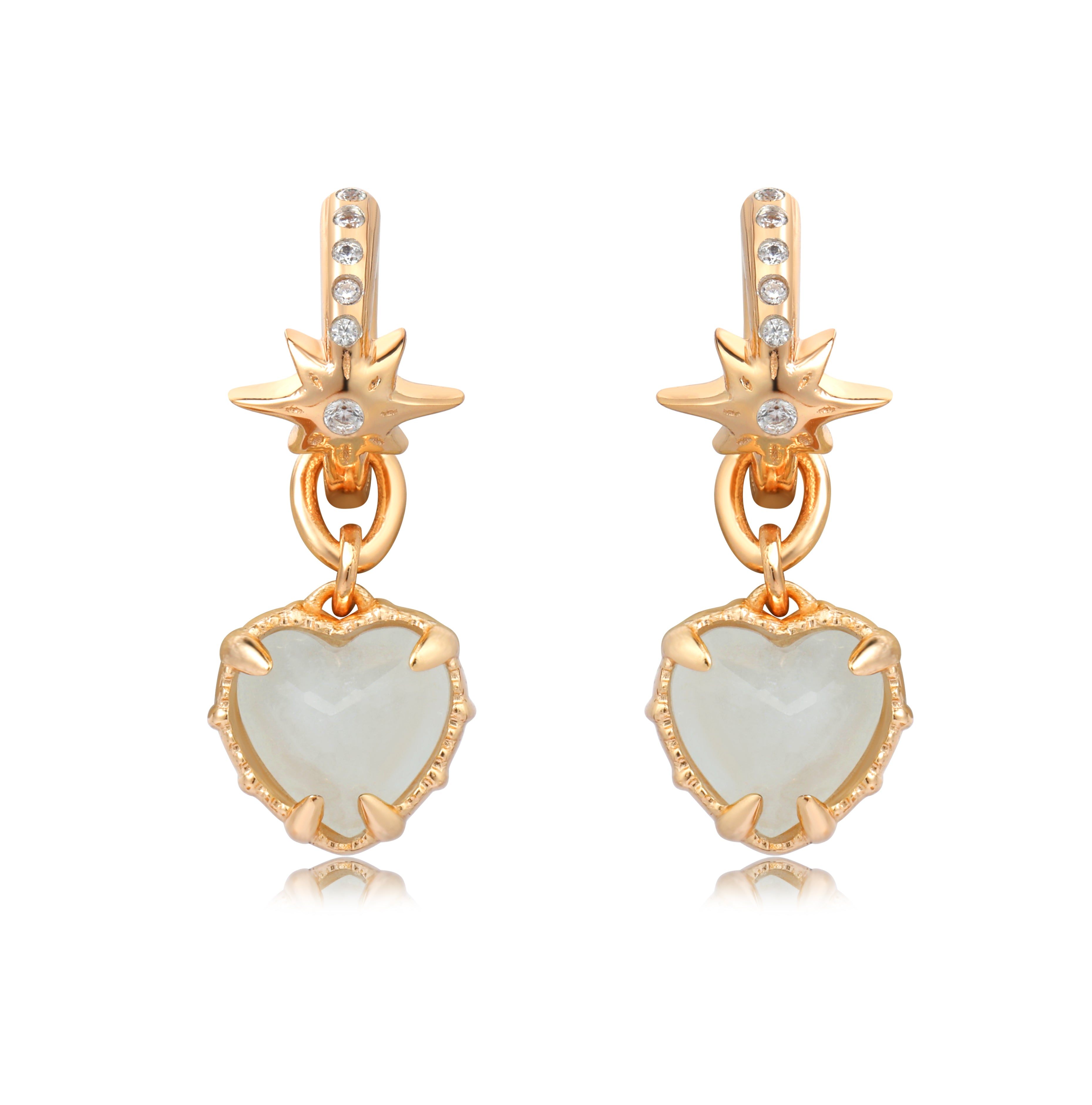 AQUA TWINKLE EARRINGS - AQUAMARINE