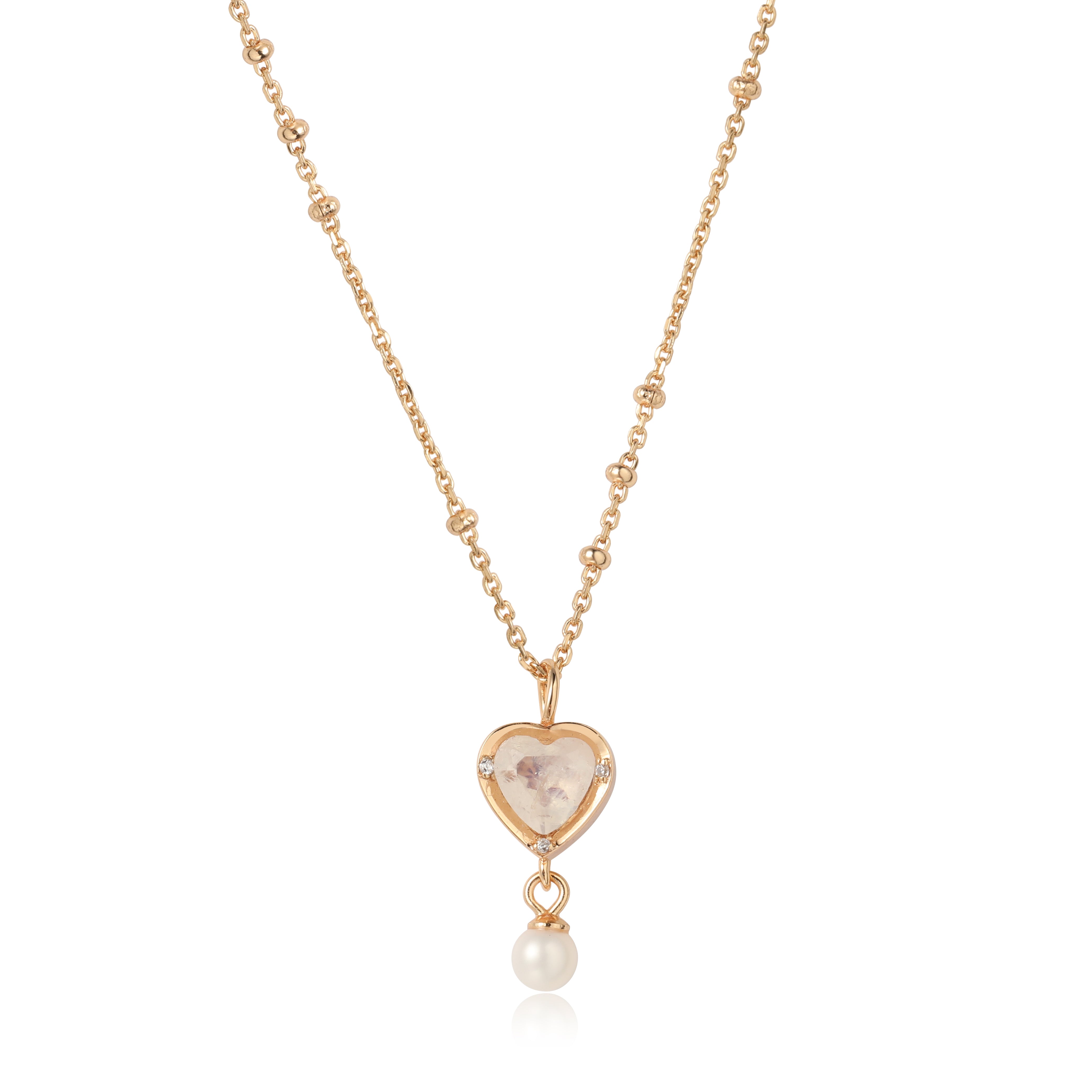 LOVER'S SNOWFALL NECKLACE - MOONSTONE