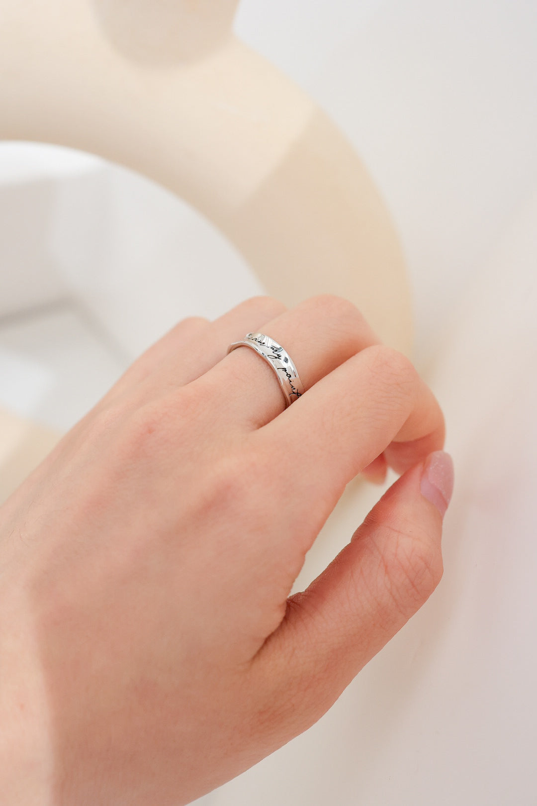I DREAM MY PAINT I PAINT MY DREAM SILVER RING