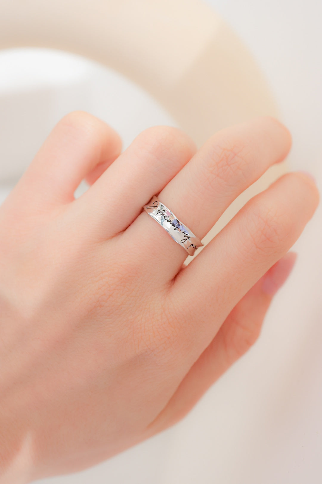 I DREAM MY PAINT I PAINT MY DREAM SILVER RING