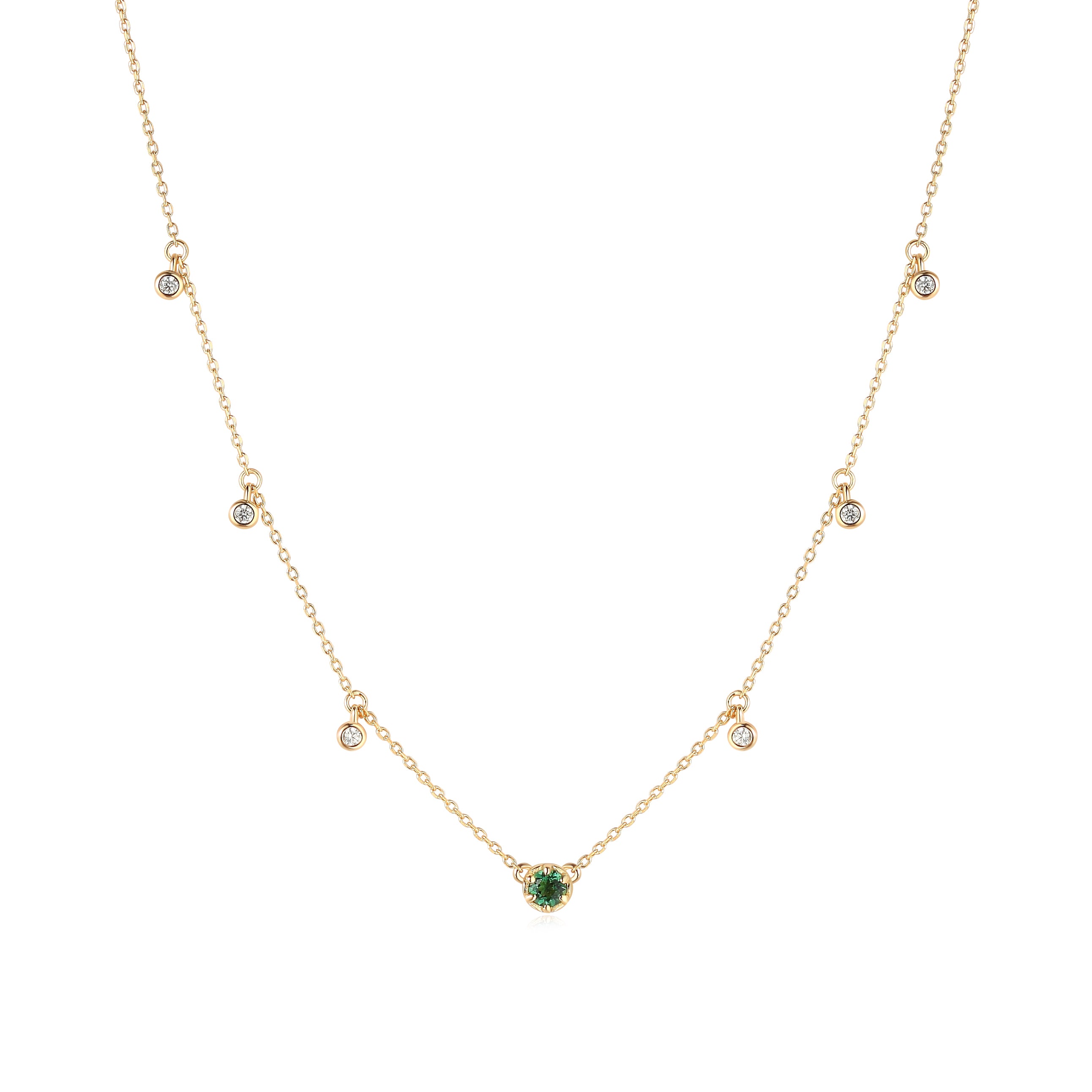 (MAY)EMERALD NECKLACE - BIRTHSTONE COLLECTION