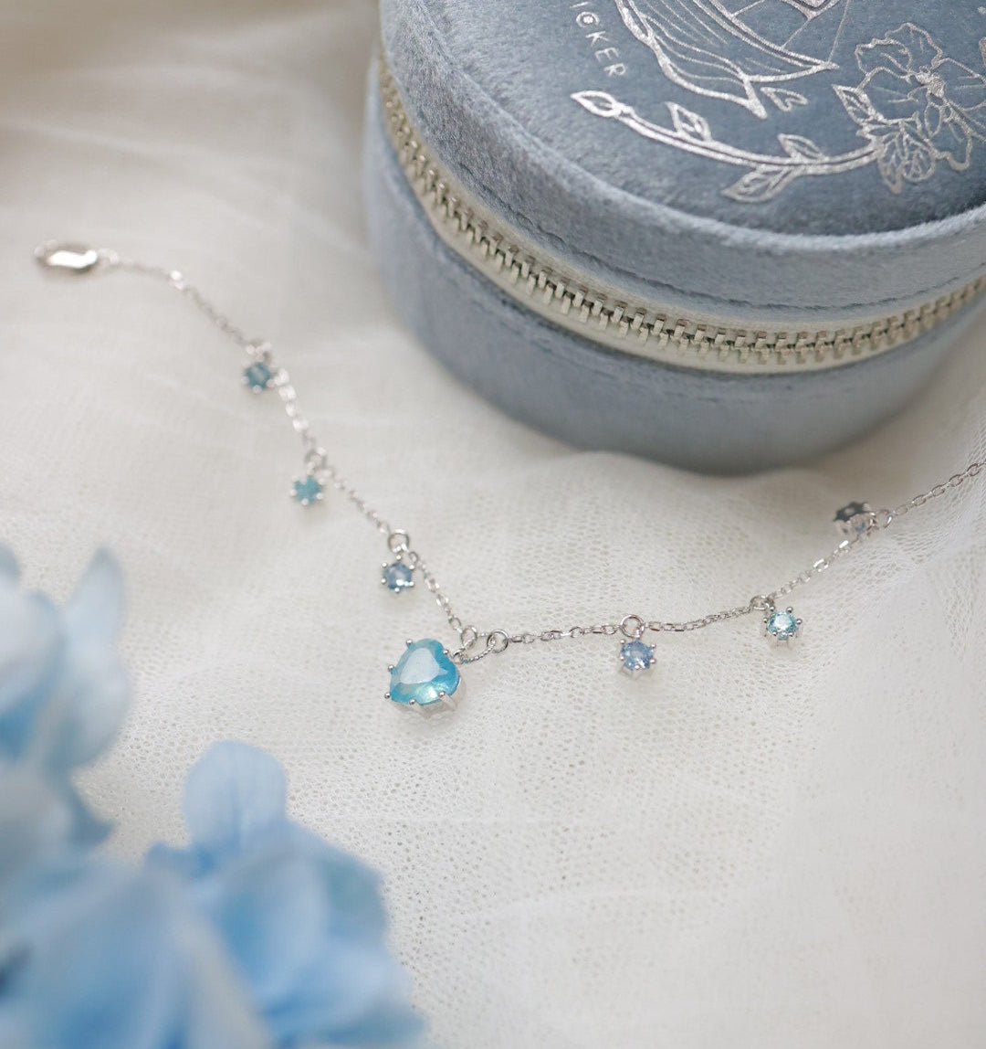 CHARMING WONDERS SILVER BRACELET - AQUAMARINE