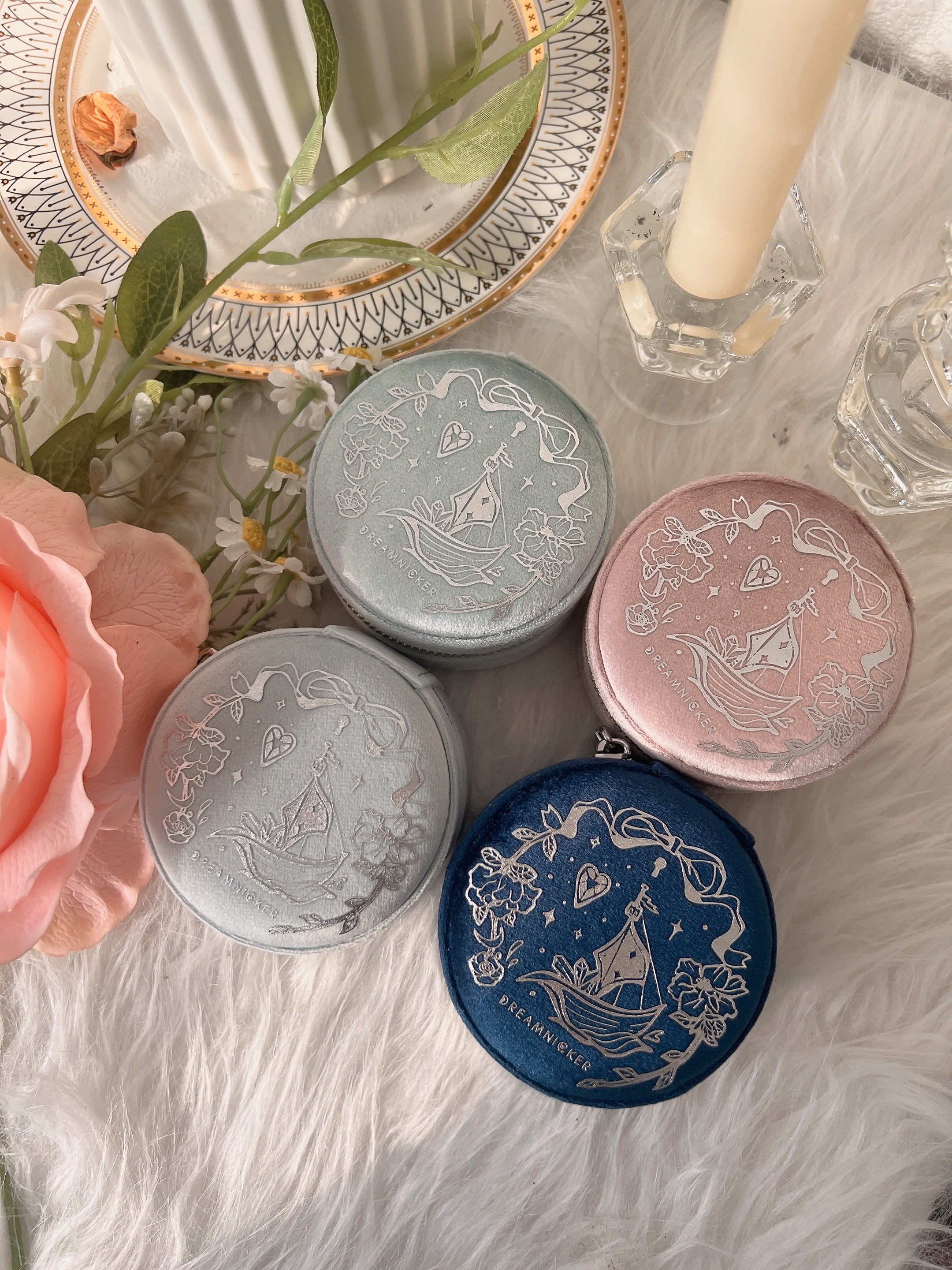 (NAVY) OCEAN TREASURE JEWELLERY CASE