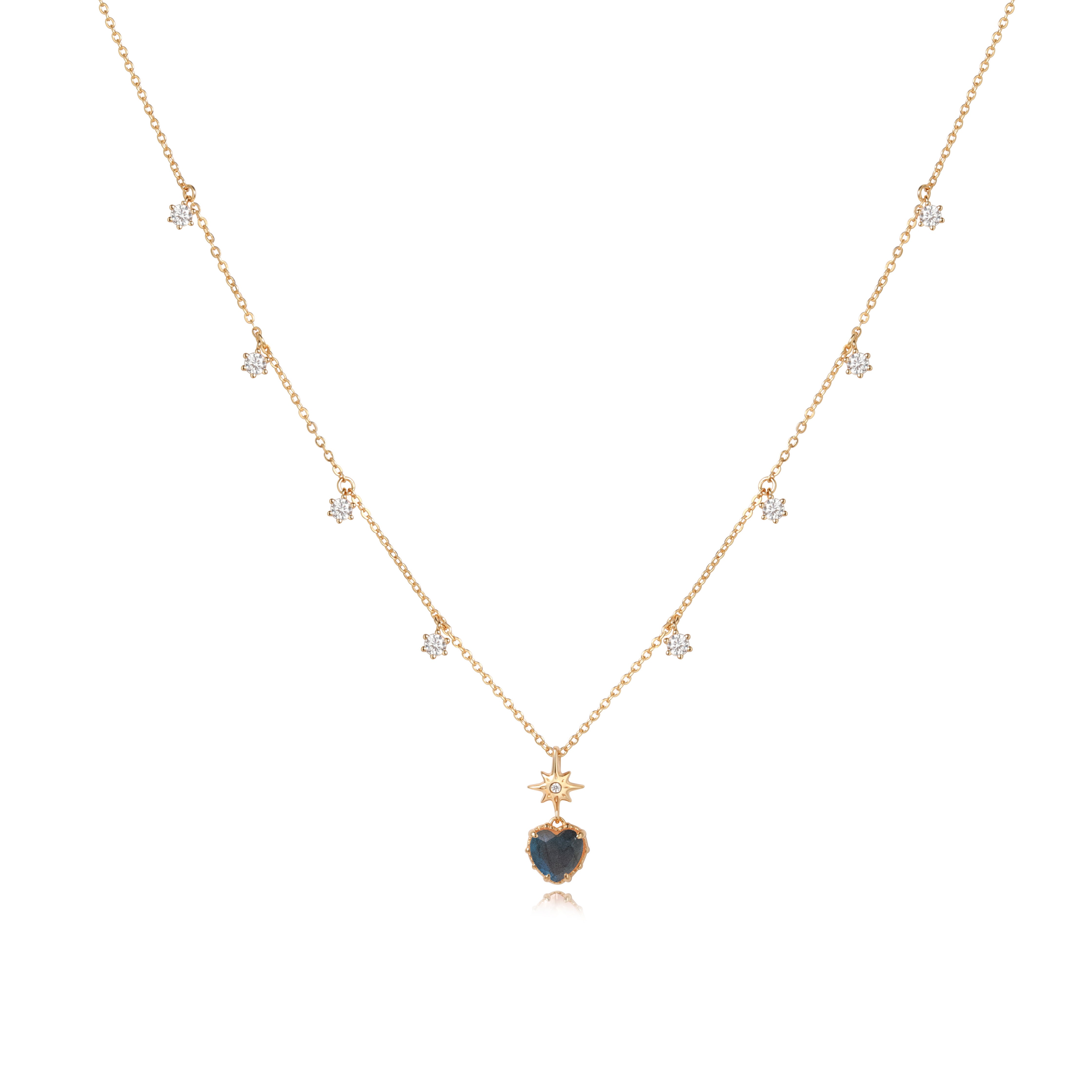 MID NIGHT TWINKLE NECKLACE - LABRADORITE