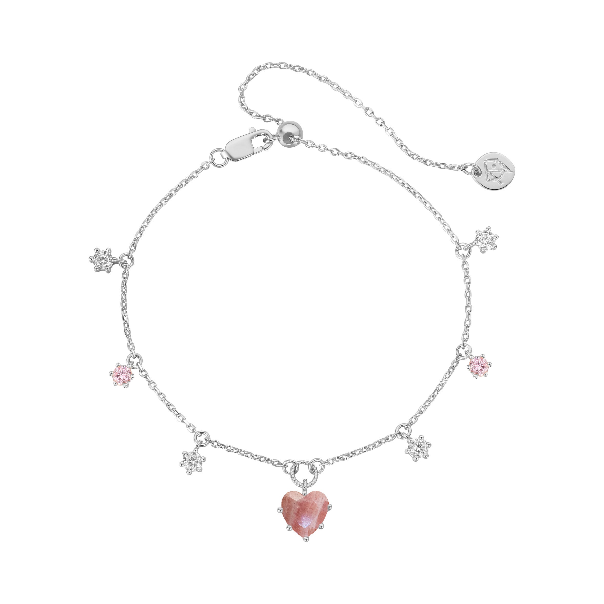 CHARMING WONDERS SILVER BRACELET - RHODOCHROSITE