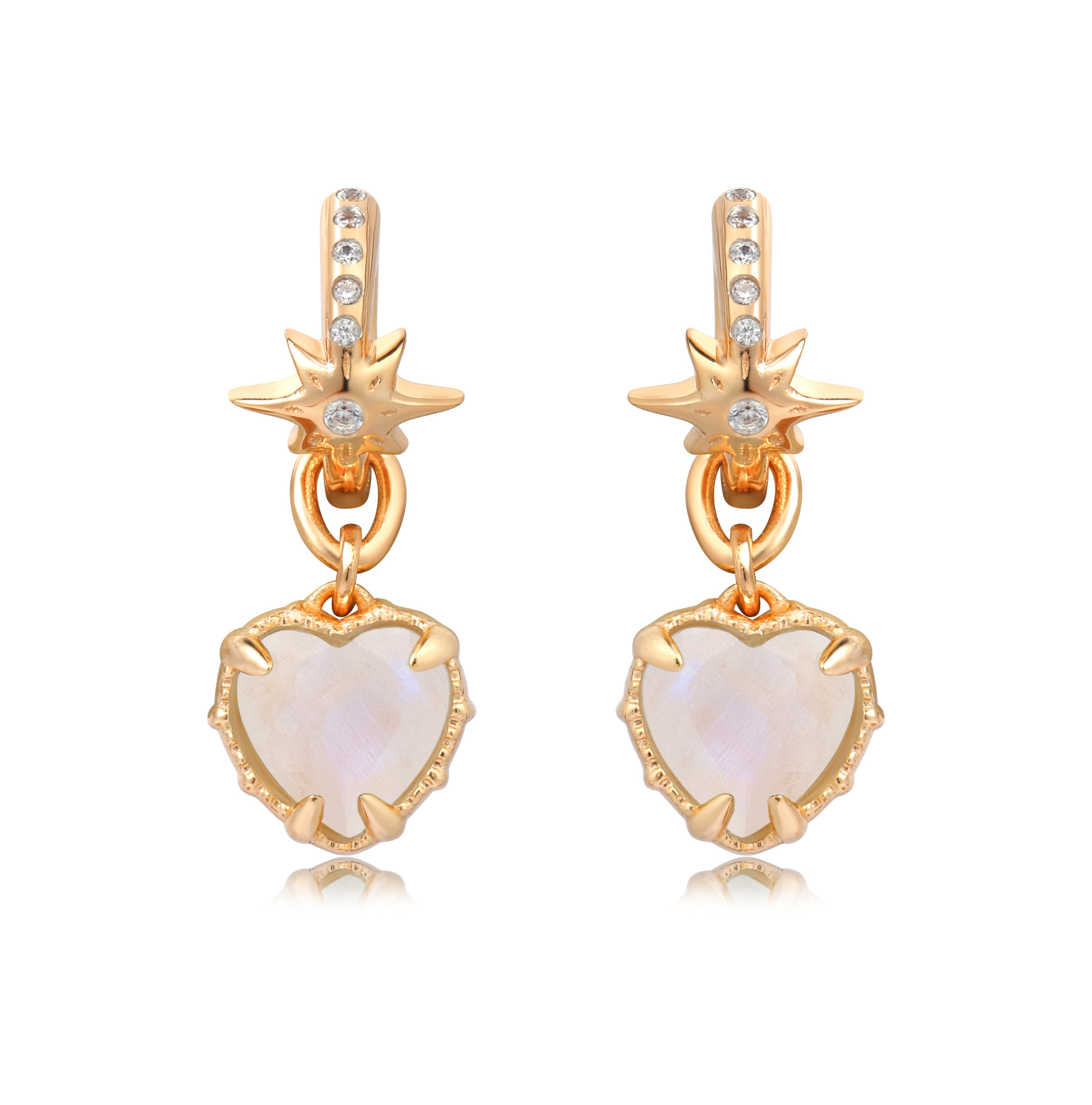 PINKY TWINKLE EARRINGS - MOONSTONE