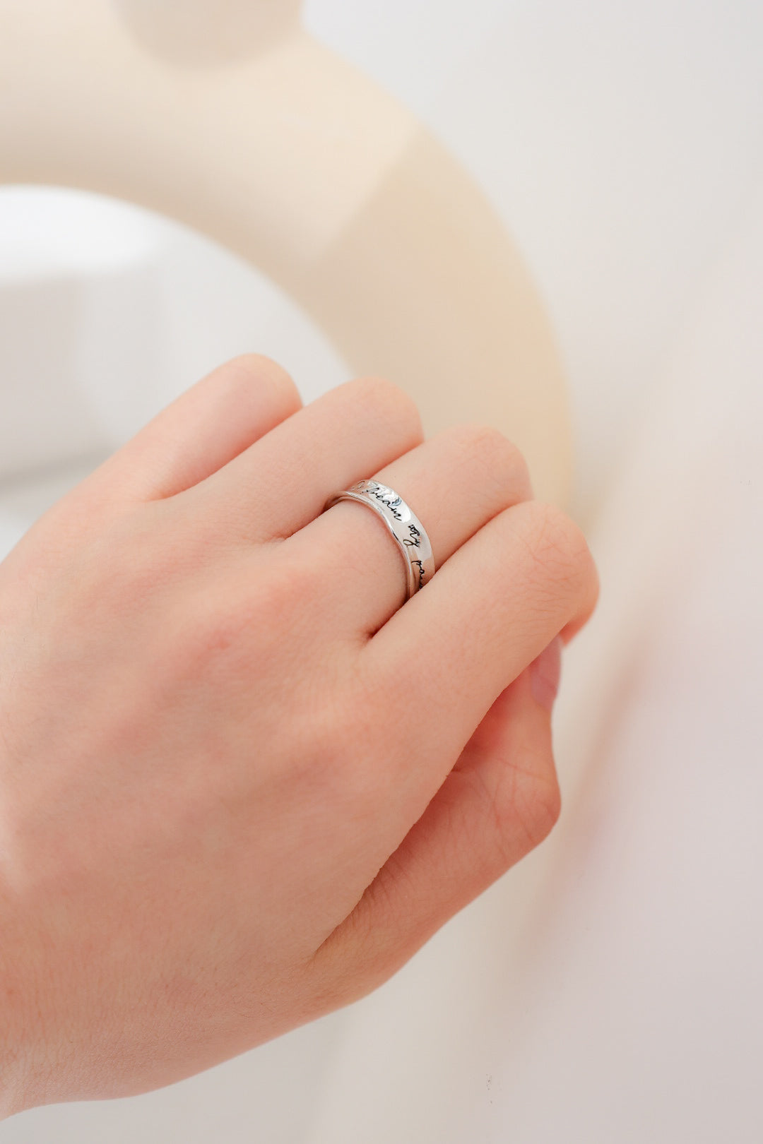 I DREAM MY PAINT I PAINT MY DREAM SILVER RING