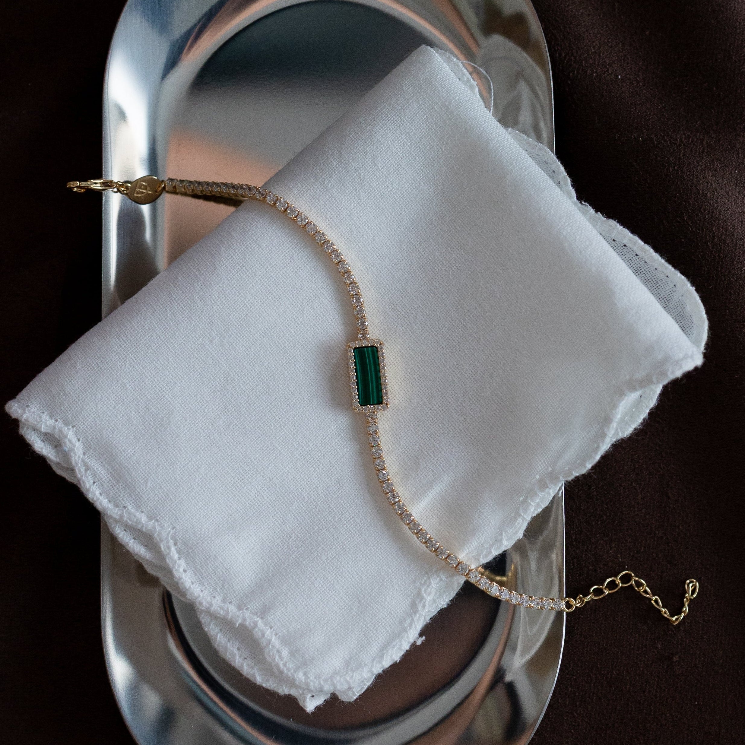 ART DECOR 2.0 TENNIS BRACELET - MALACHITE