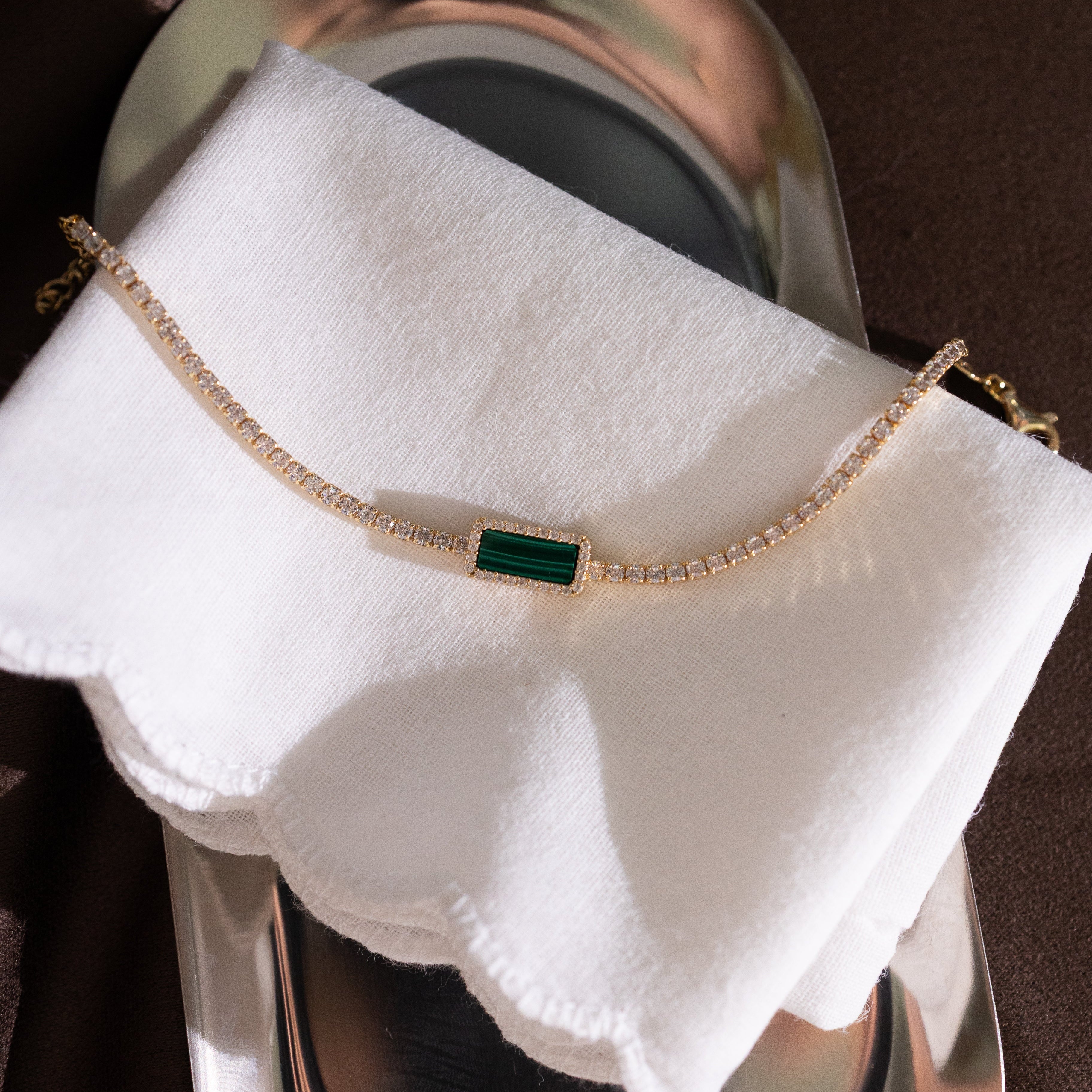 ART DECOR 2.0 TENNIS BRACELET - MALACHITE
