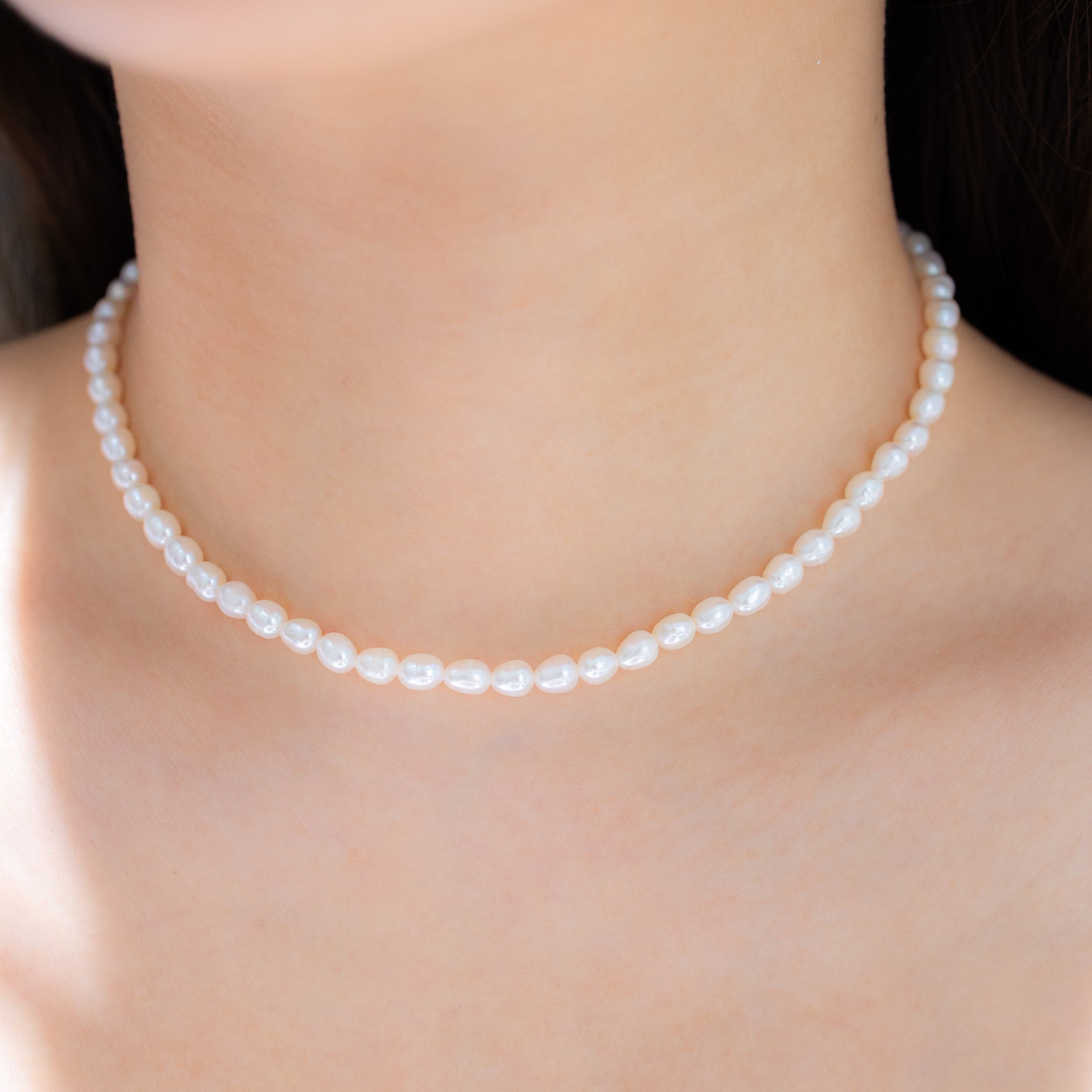 VERA SILVER NECKLACE - PEARLS