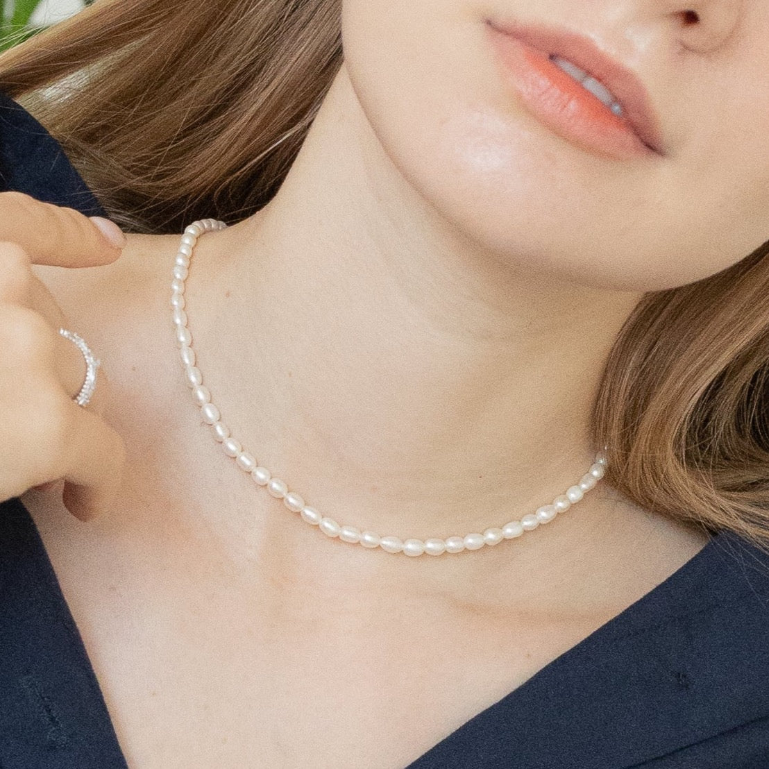 JULIAN BAROQUE PEARL SILVER NECKLACE