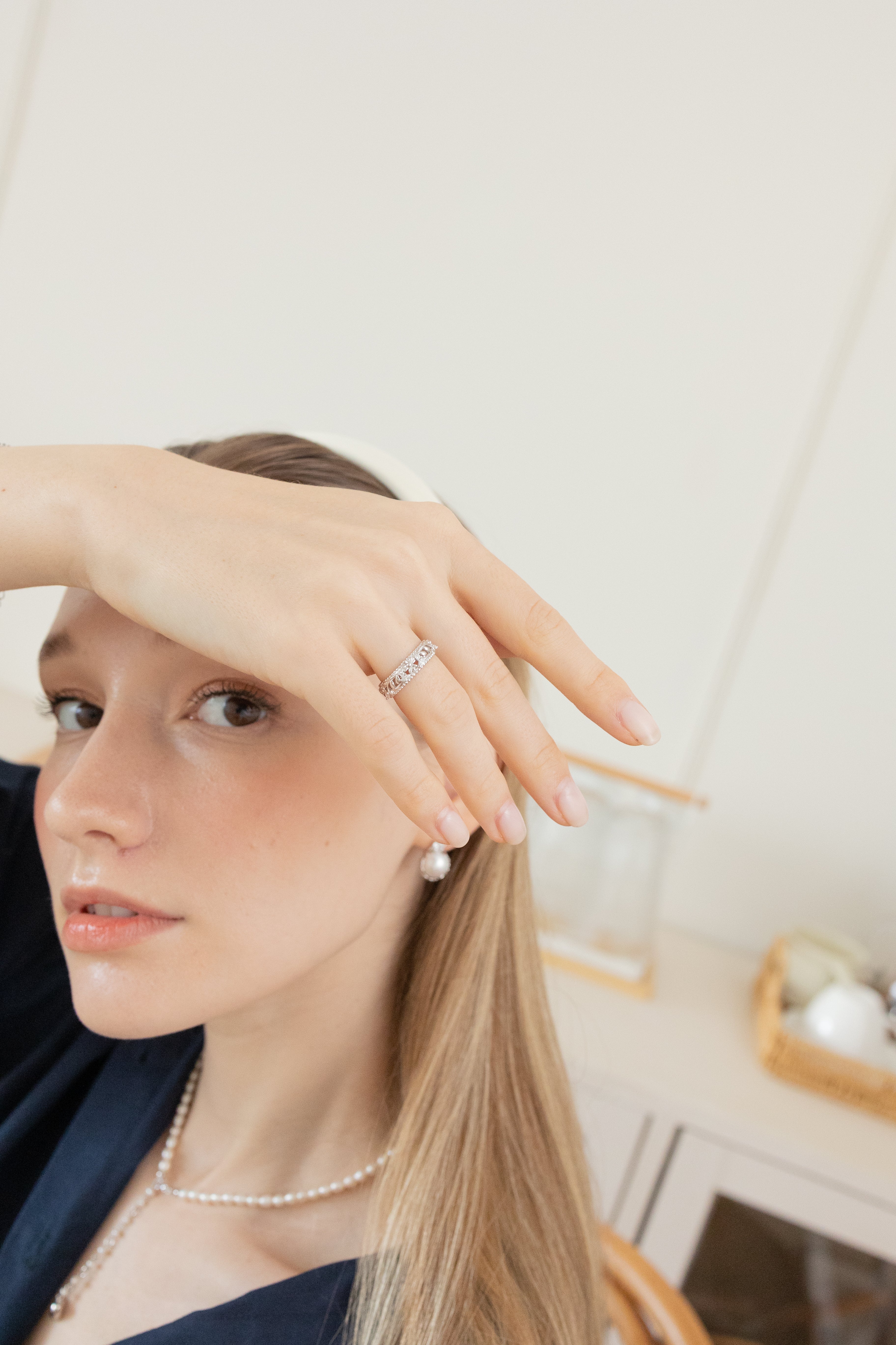 DAISY BLOSSOM SILVER RING