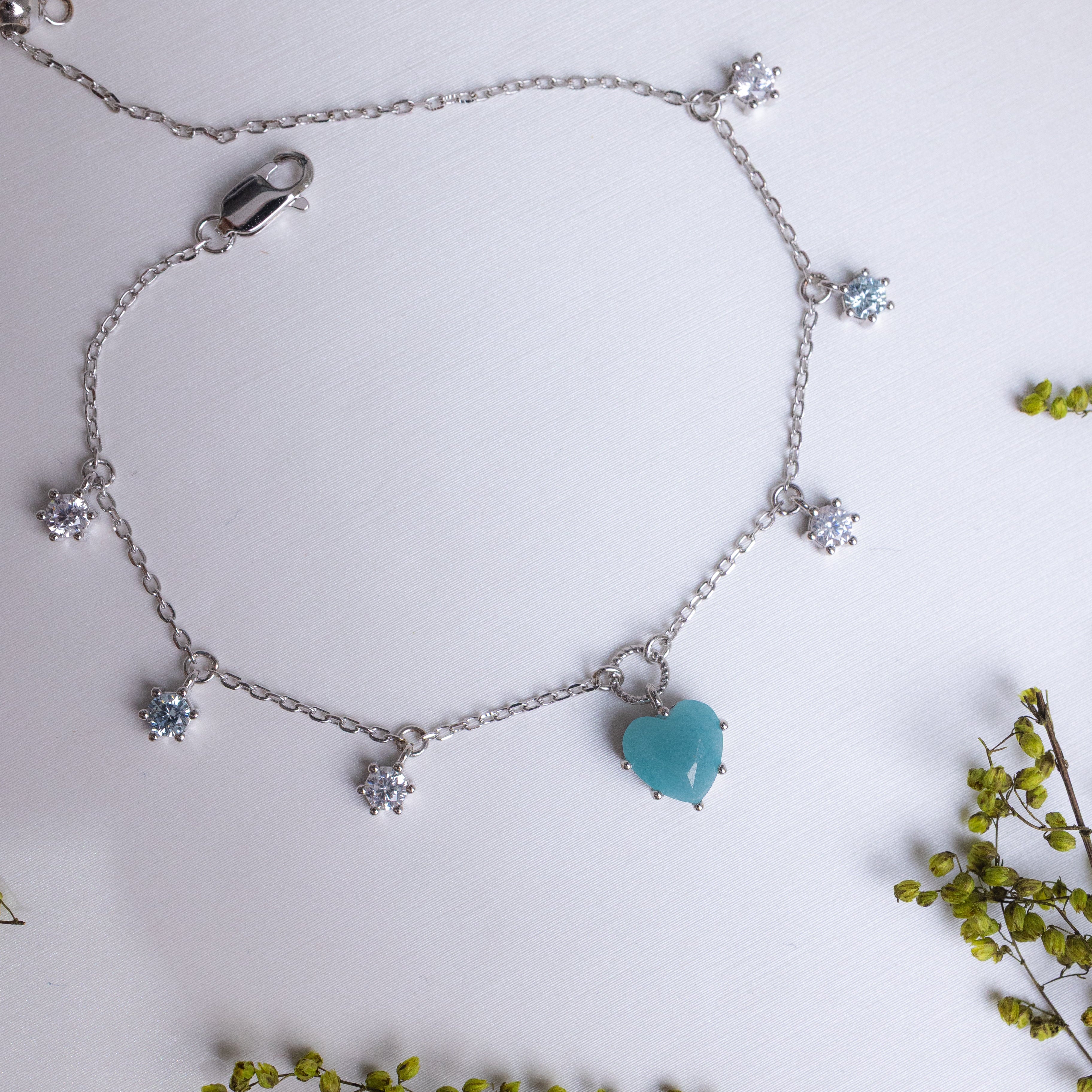 CHARMING WONDERS SILVER BRACELET - AMAZONITE