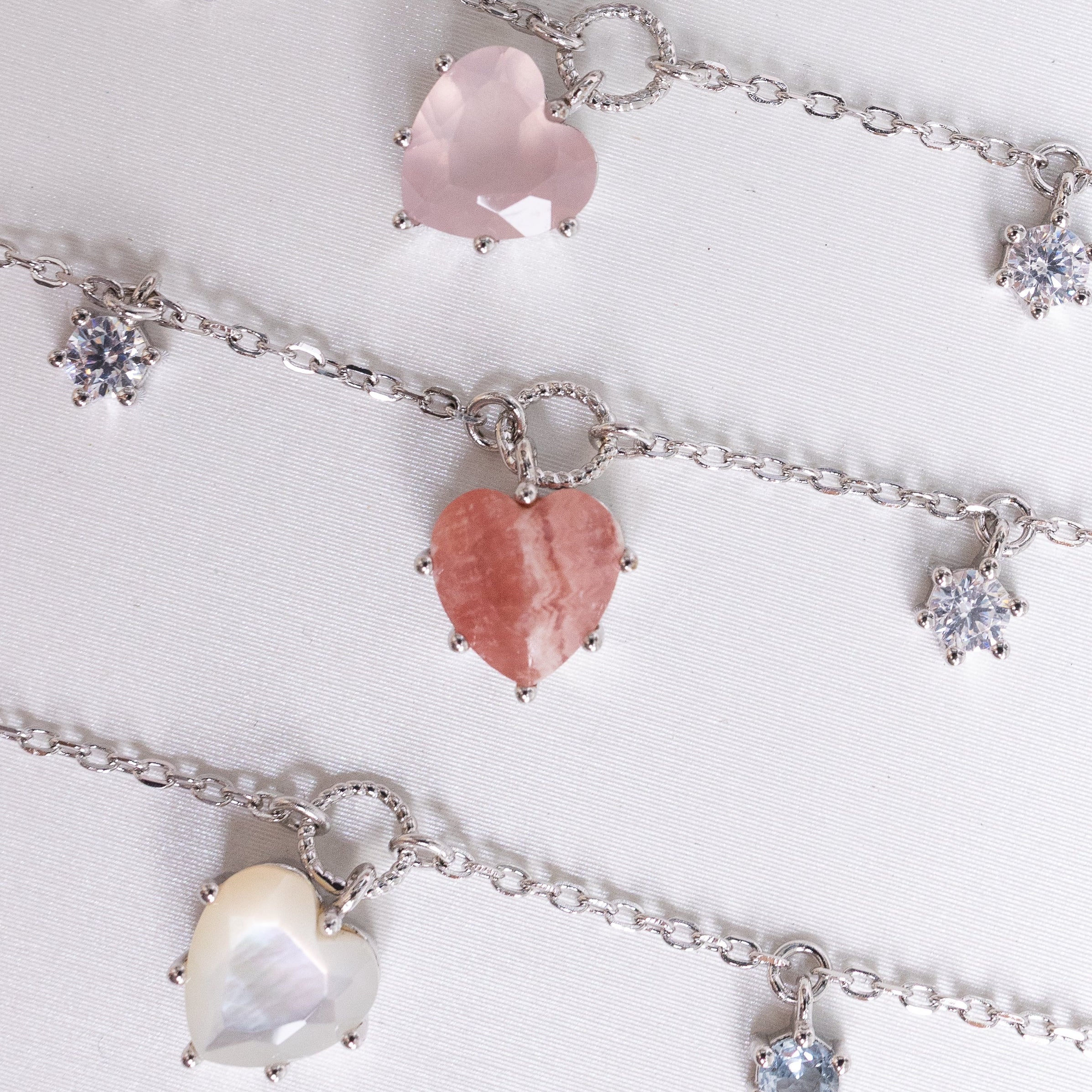 CHARMING WONDERS SILVER BRACELET - RHODOCHROSITE