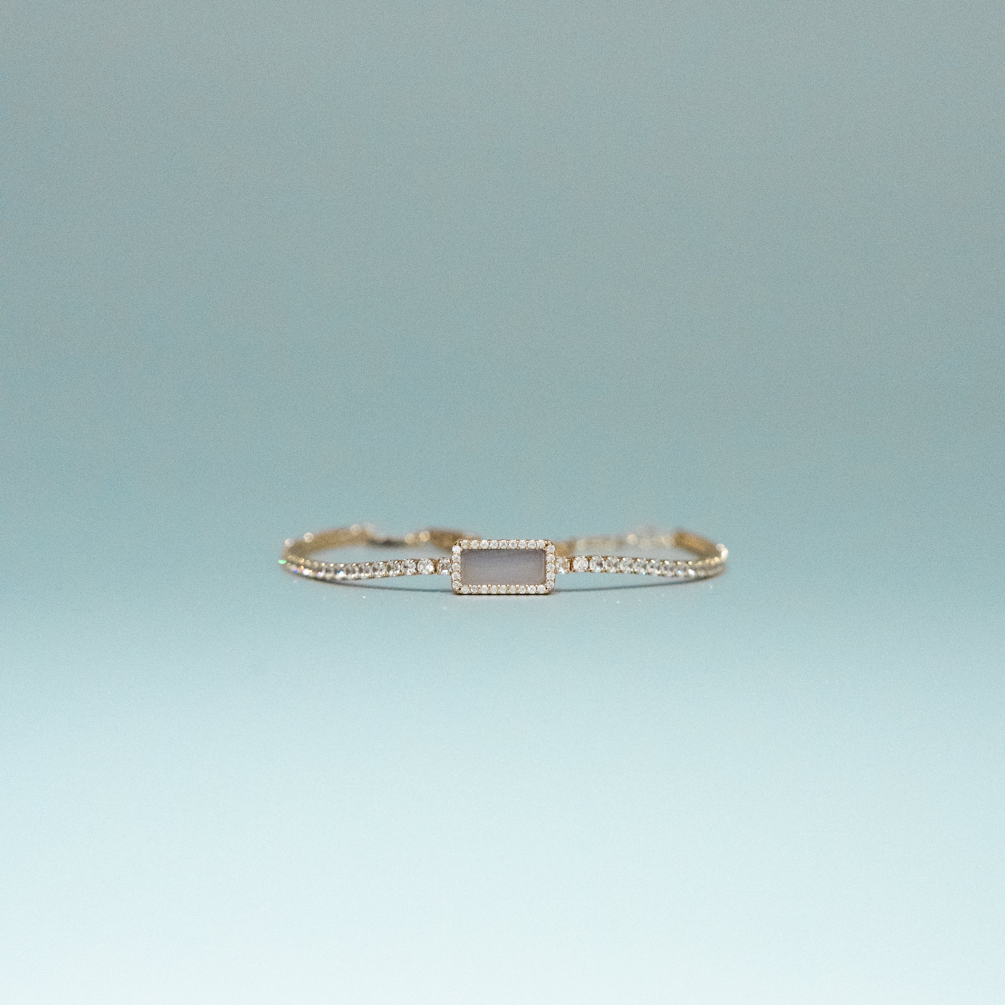 ART DECOR 2.0 TENNIS BRACELET - BLUE LACE AGATE