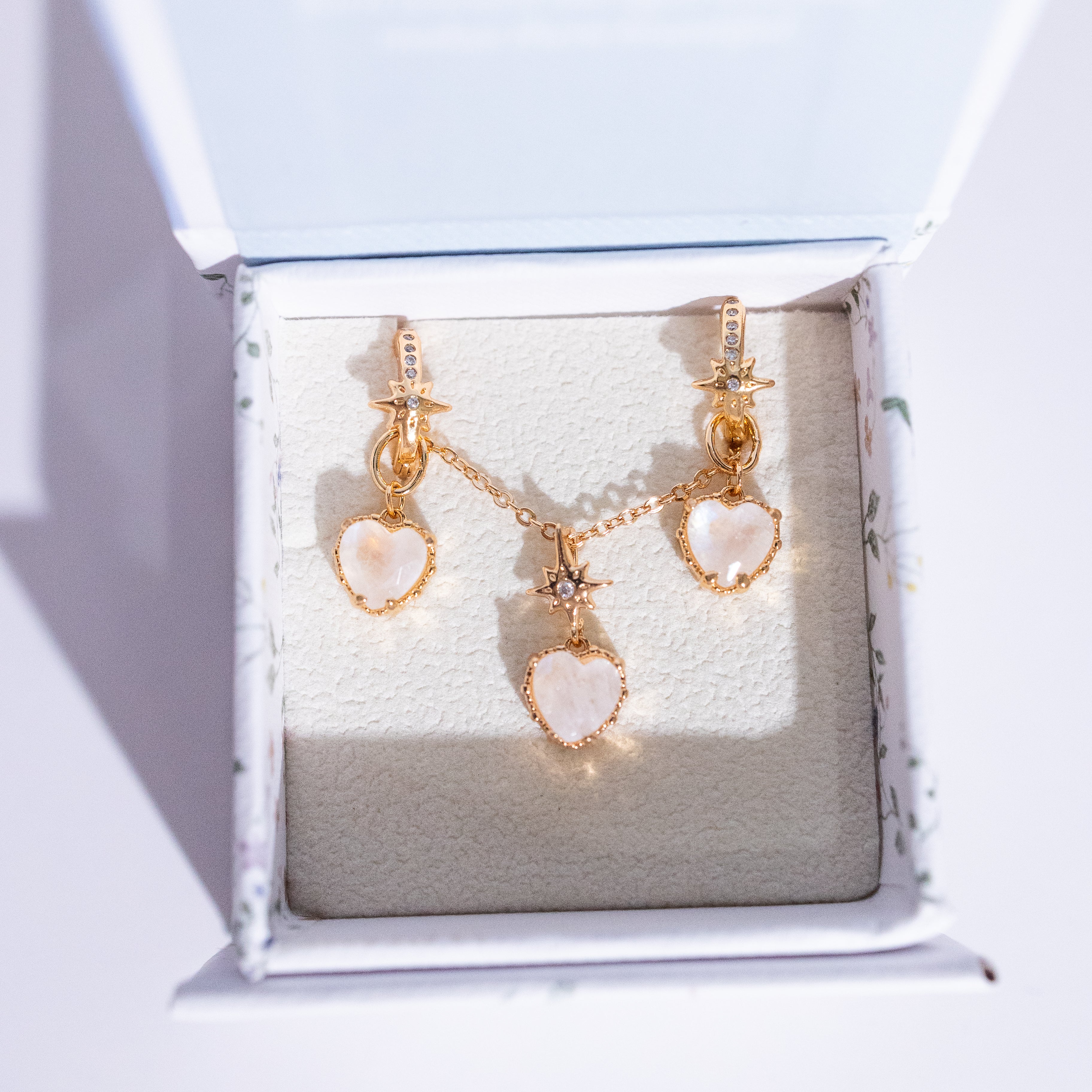 Gemstone Party Set - Earrings and necklace