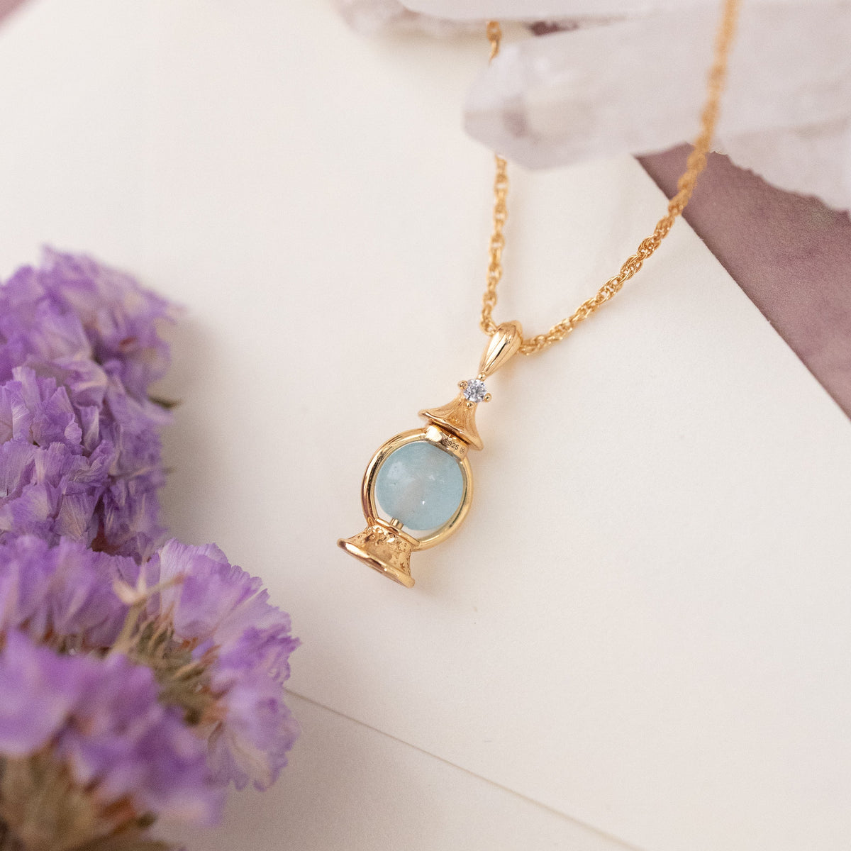LUMINA GOLD PENDANT (MULTIPLE GEMSTONES)