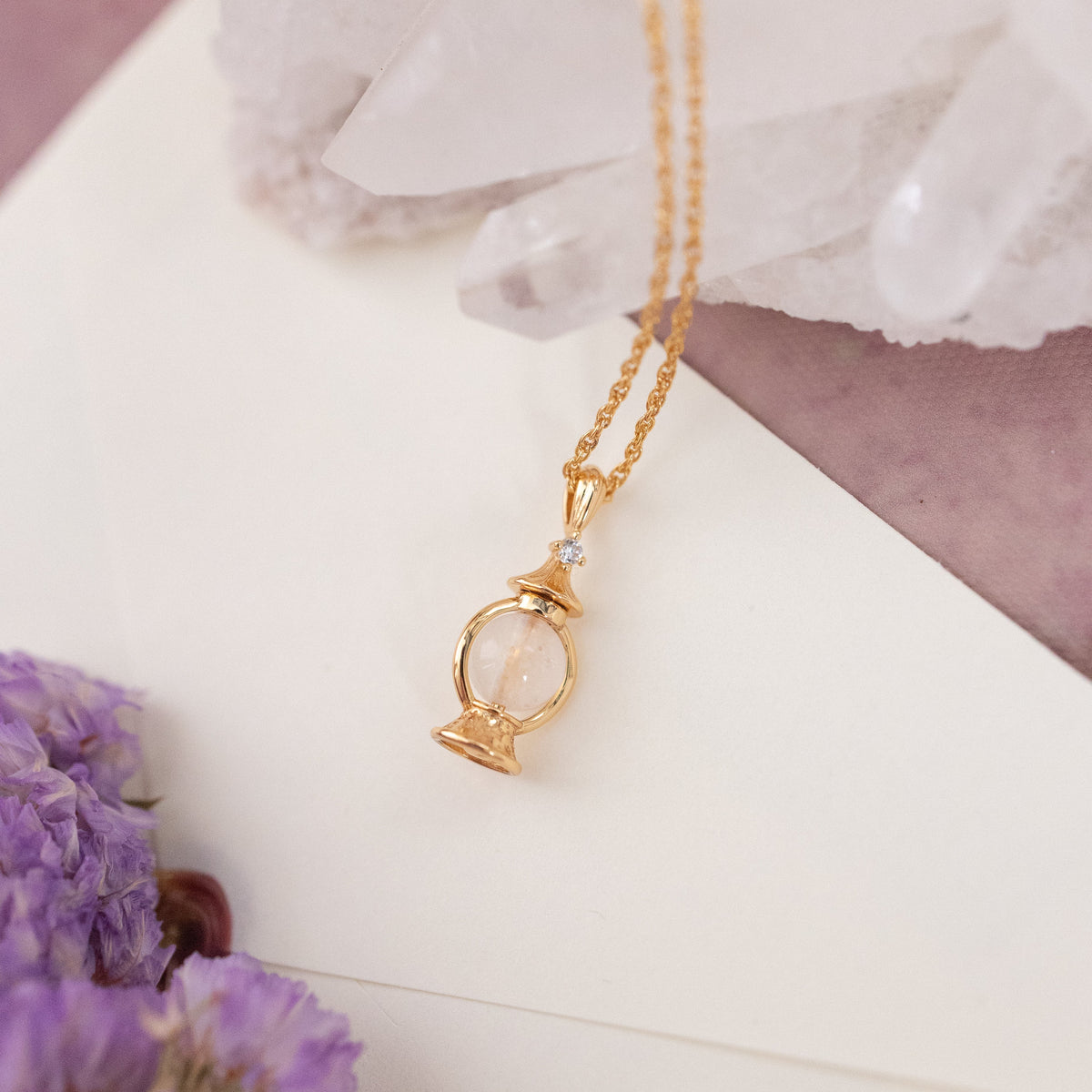 LUMINA GOLD PENDANT (MULTIPLE GEMSTONES)