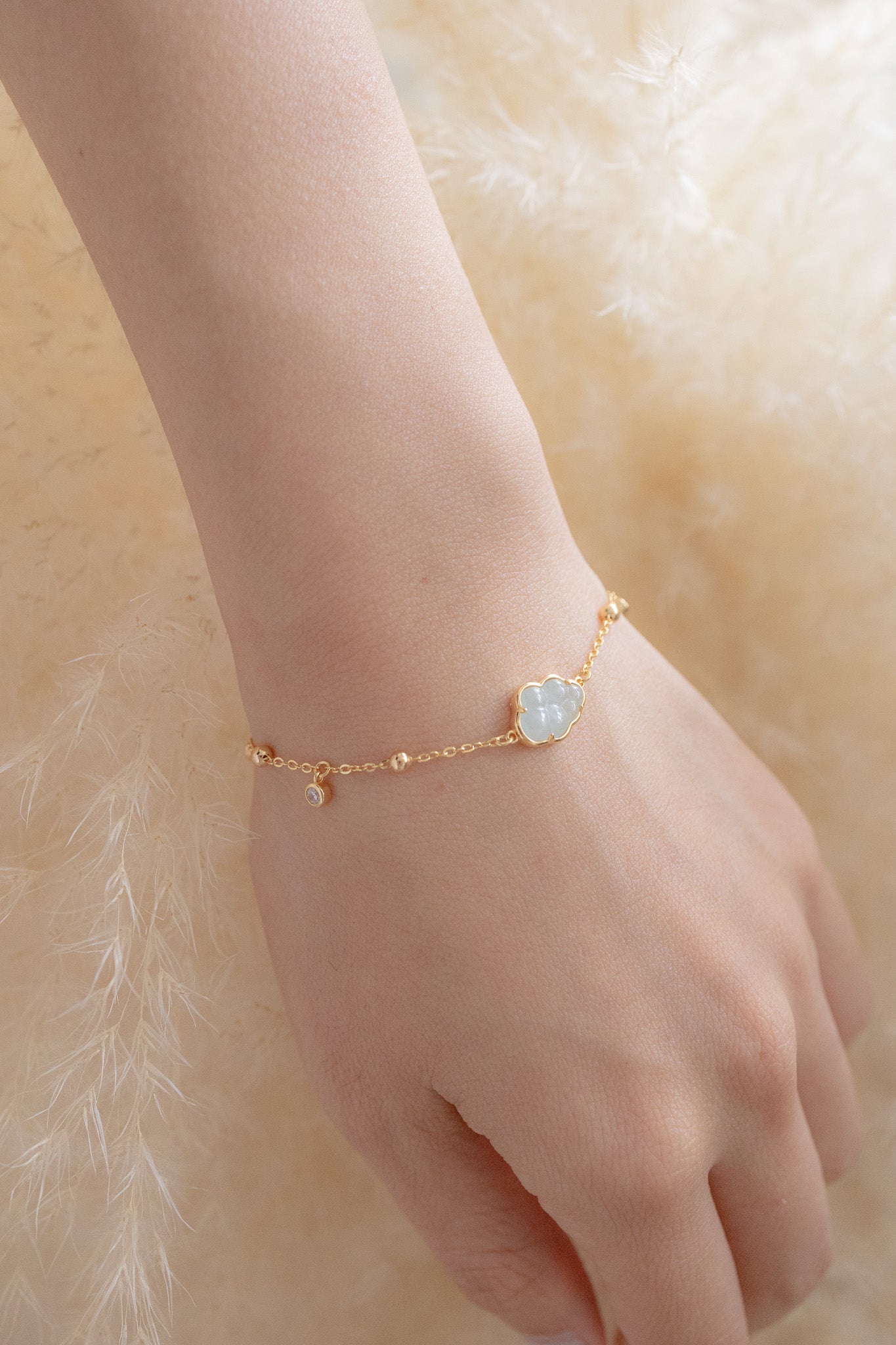 BUBBLE CLOUD BRACELET - AQUAMARINE