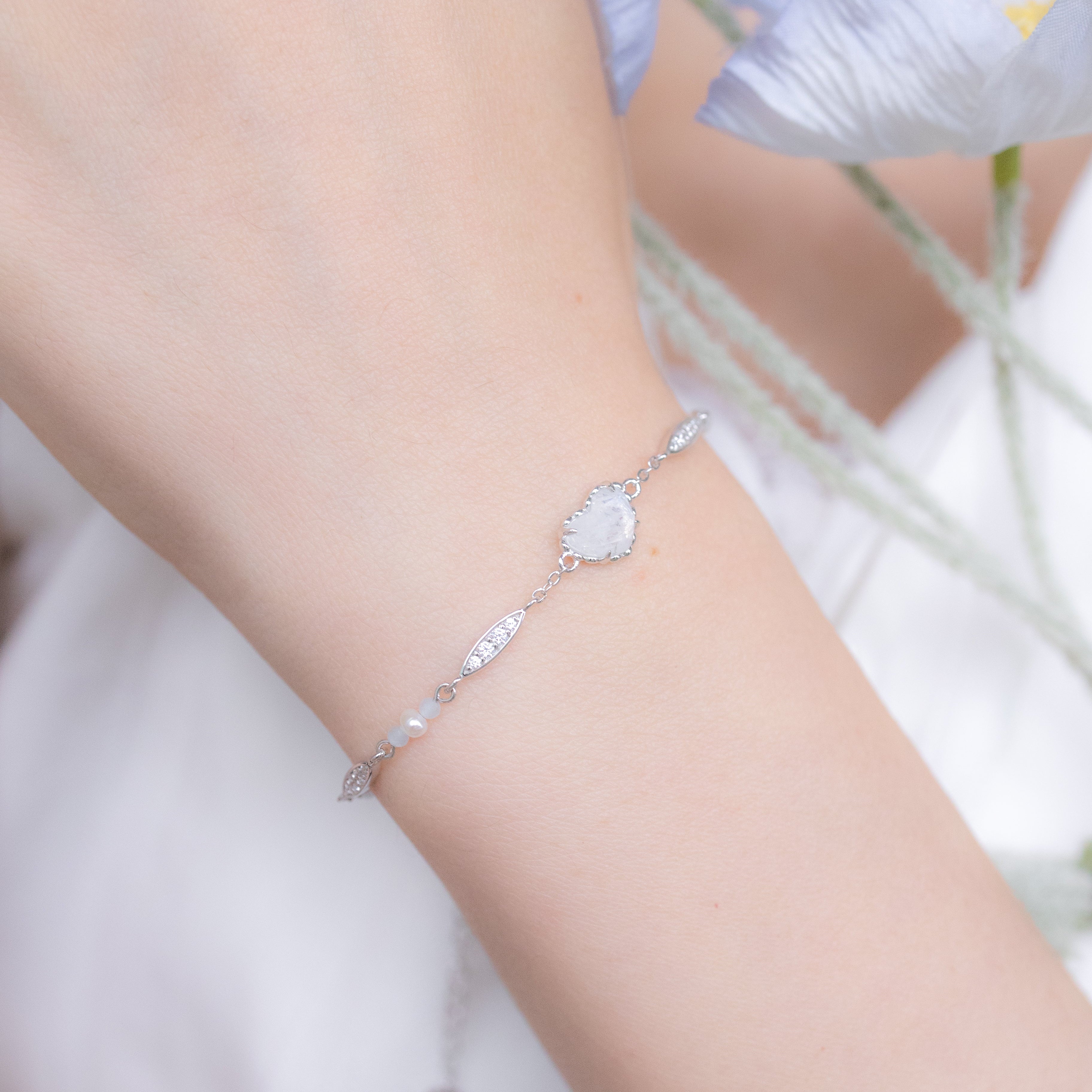 VACANZA  SILVER  BRACELET MOONSTONE