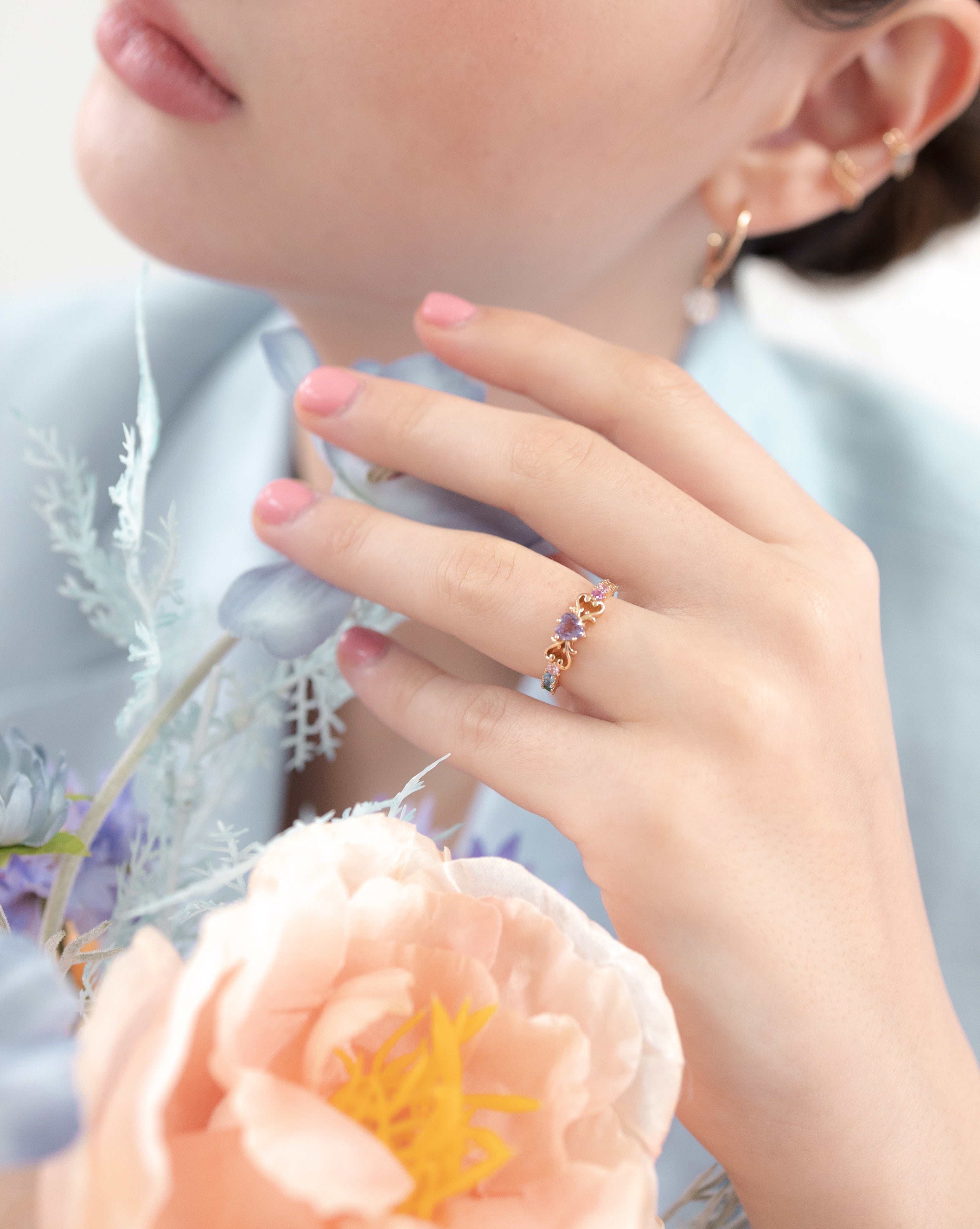 RAINBOW RING - AMETHYST