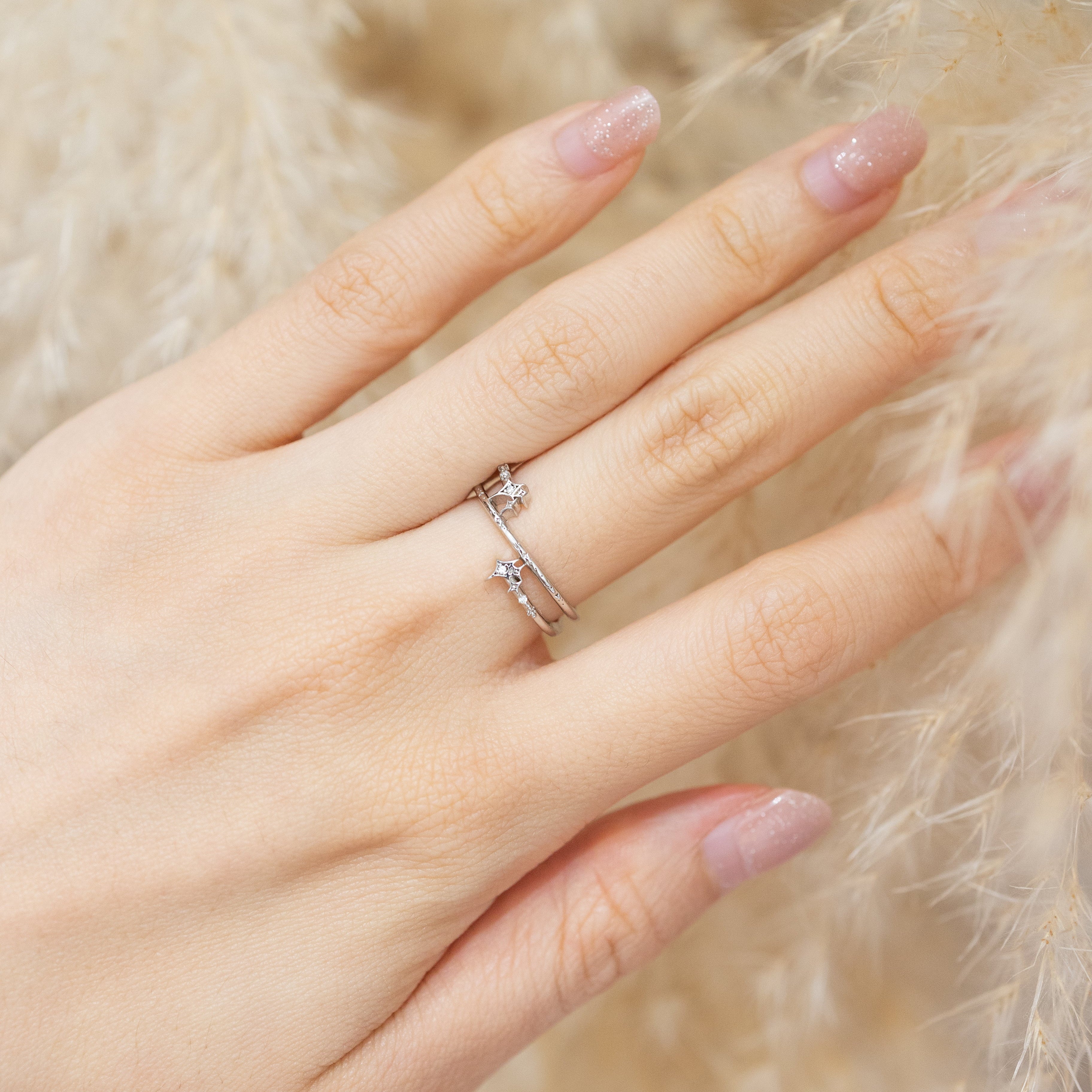 WISHING STAR SILVER RING