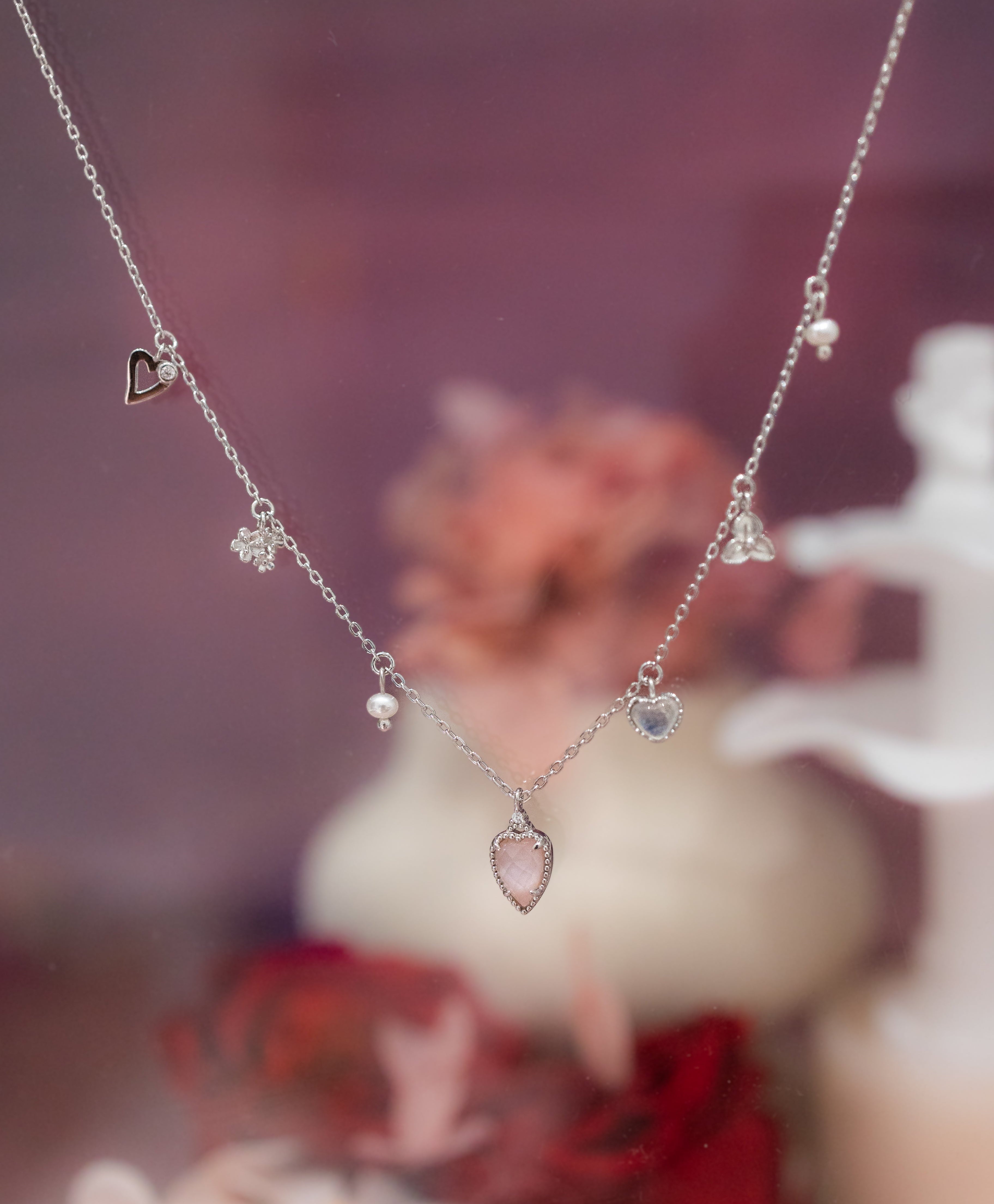 DEAR LOVE GARDEN SILVER NECKLACE