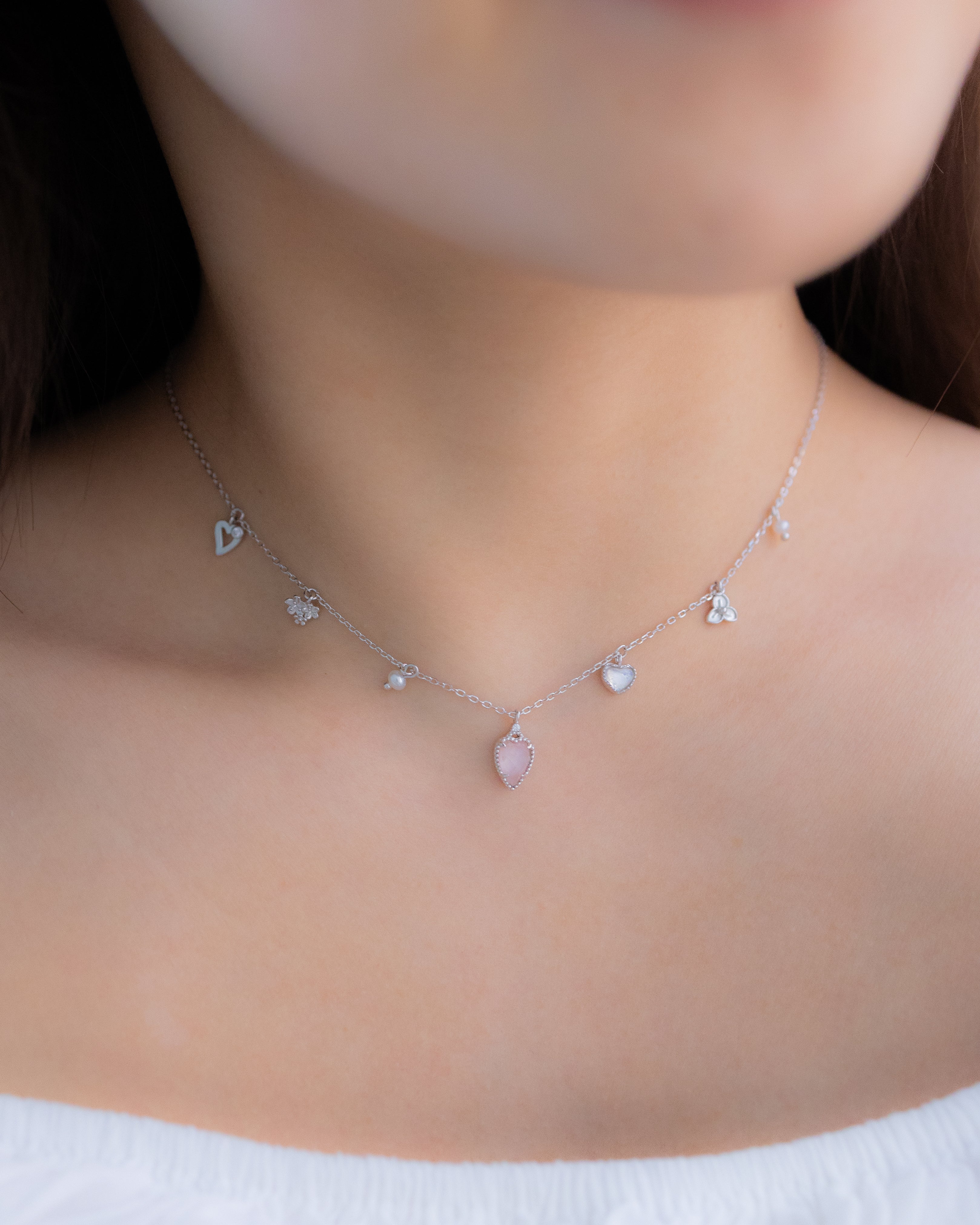DEAR LOVE GARDEN SILVER NECKLACE