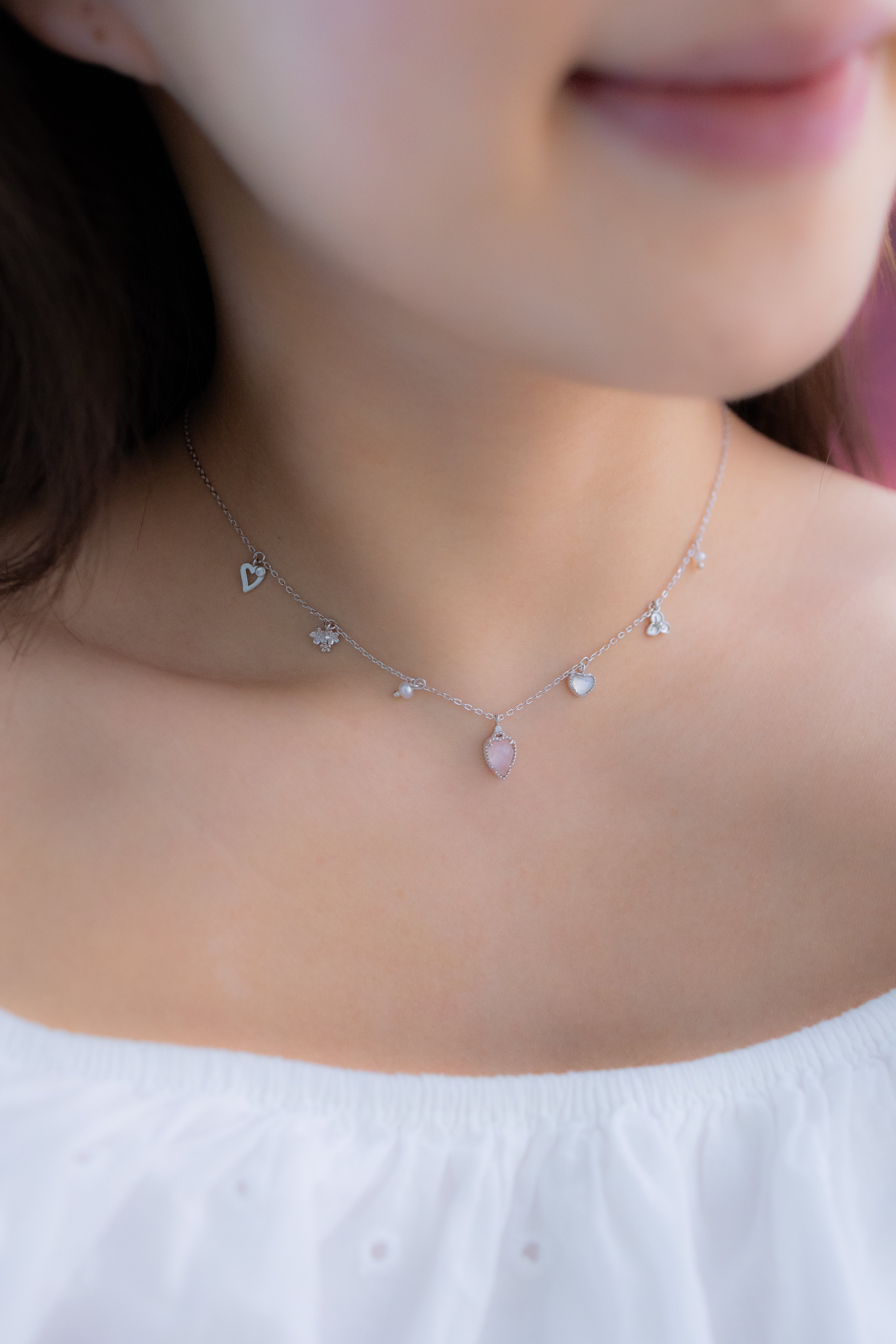 DEAR LOVE GARDEN SILVER NECKLACE