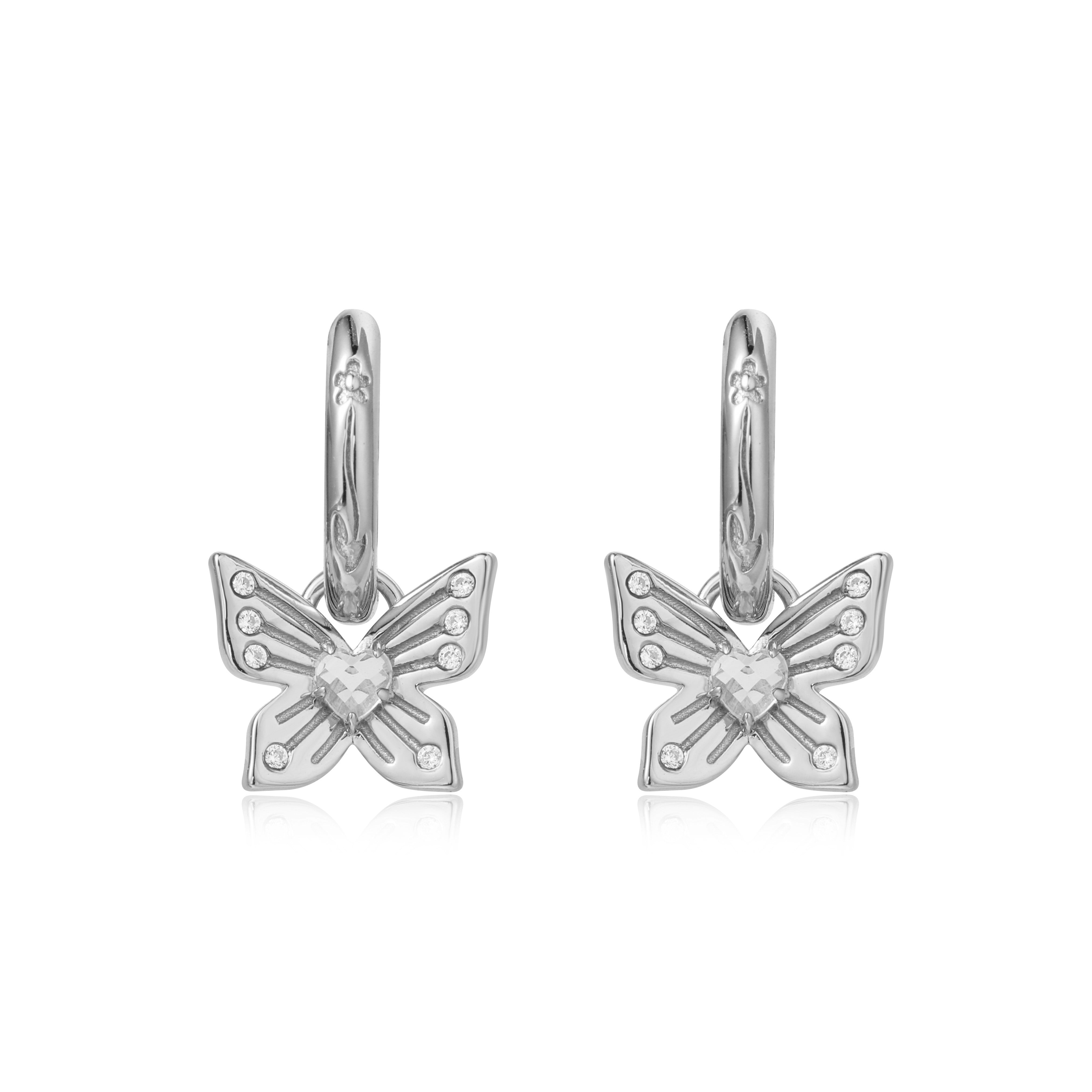 BUTTERFLY GARDEN SILVER EARRINGS