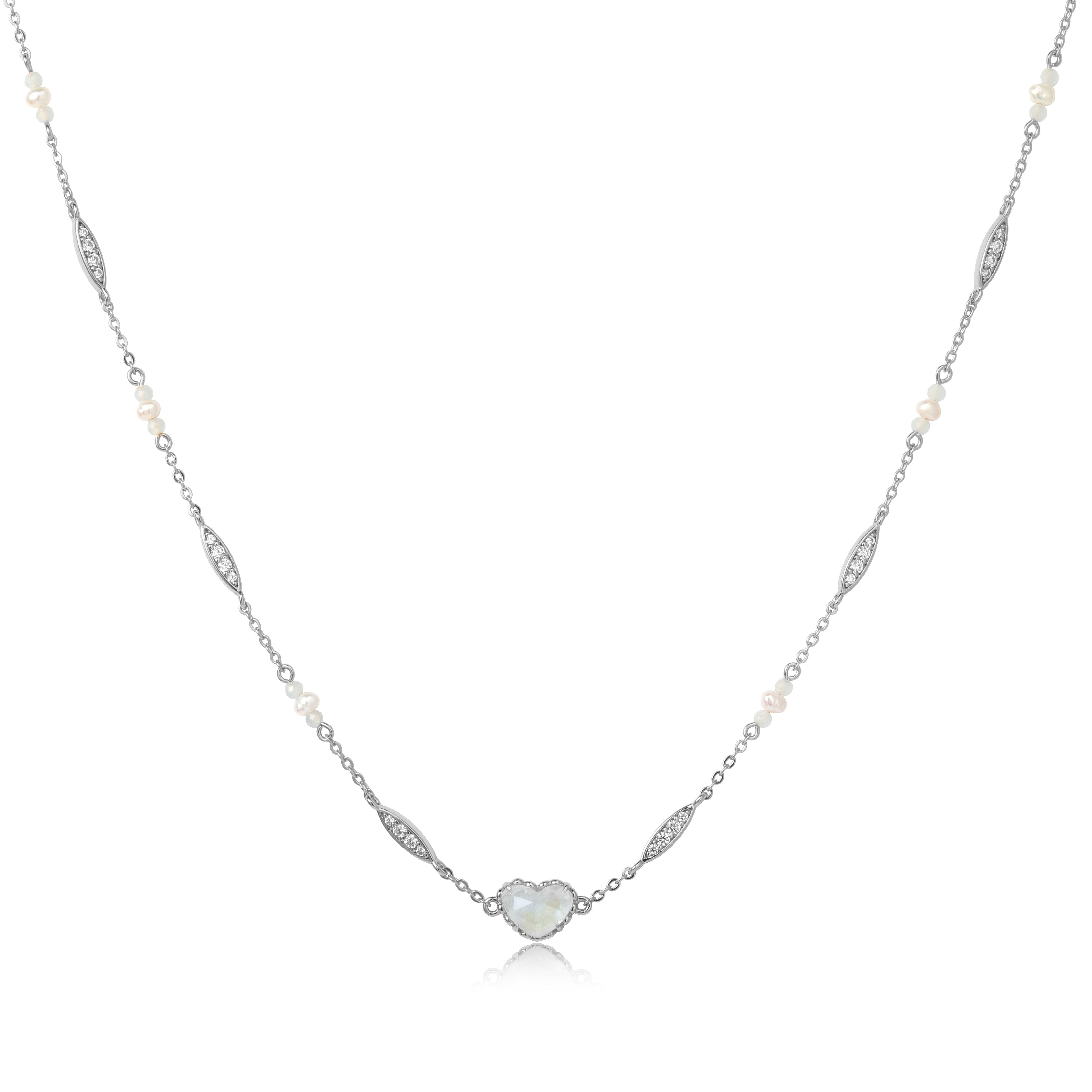 VACANZA SILVER MOONSTONE NECKLACE