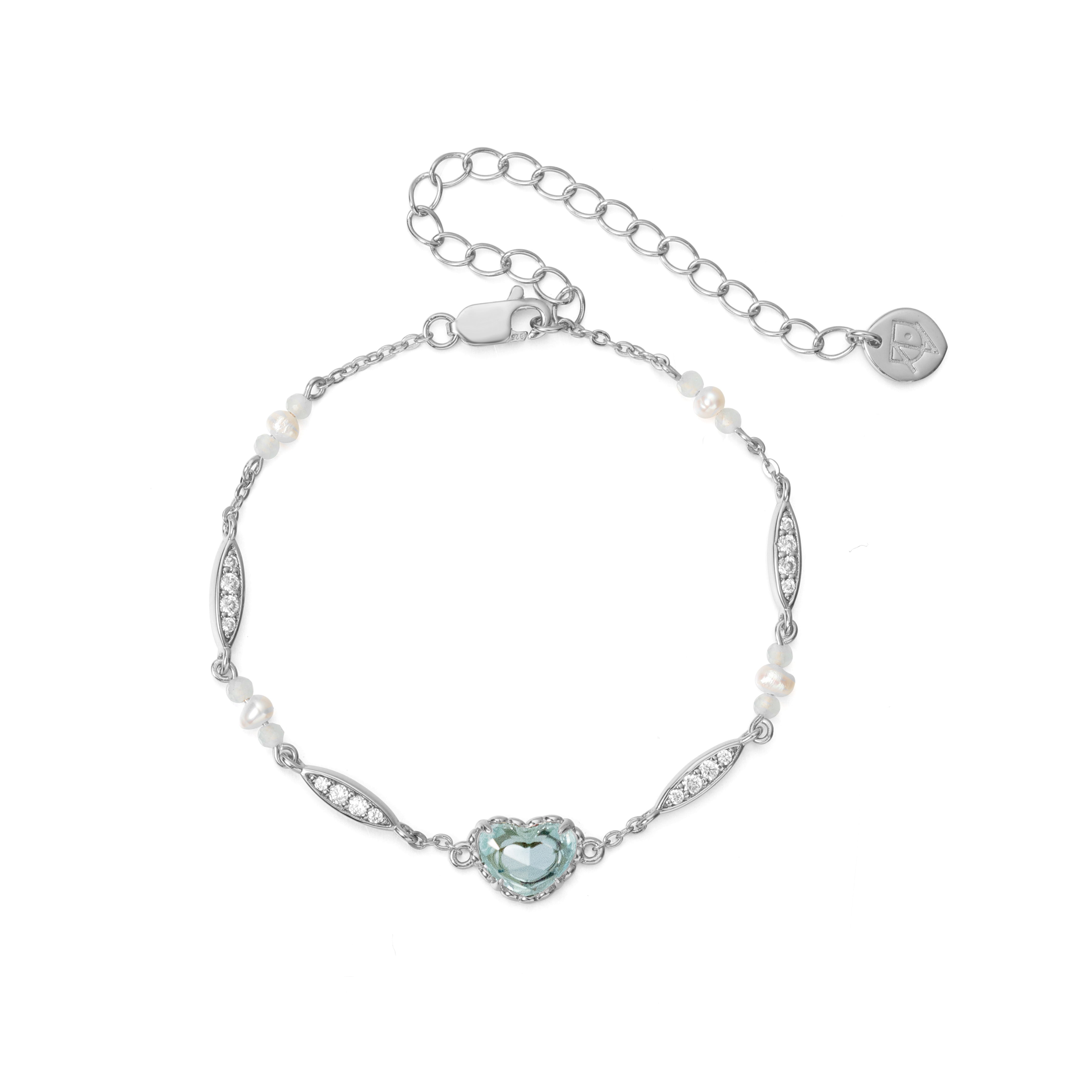 VACANZA SILVER  BRACELET AQUAMARINE