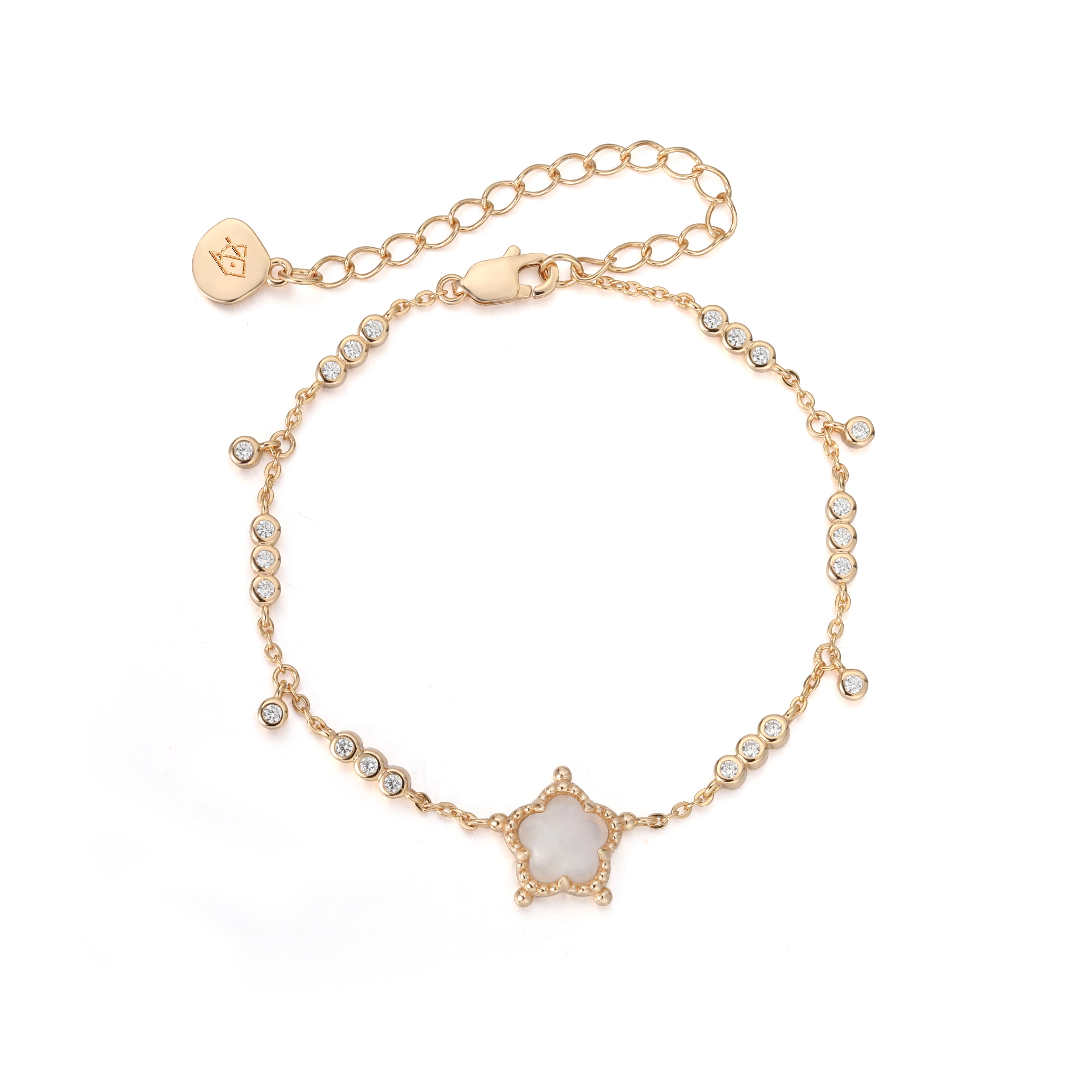 BUBBLE FLORA BRACELET - MOONSTONE