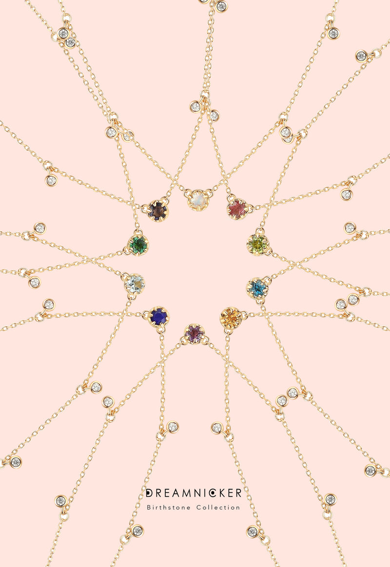 (JUN)MOONSTONE NECKLACE - BIRTHSTONE COLLECTION