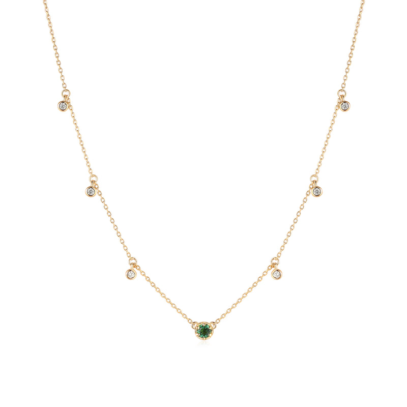 (MAY)EMERALD NECKLACE - BIRTHSTONE COLLECTION